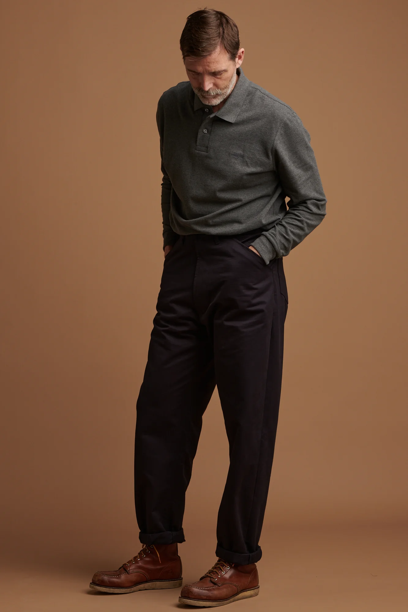 Mens Chore Trousers - Navy - Image 3