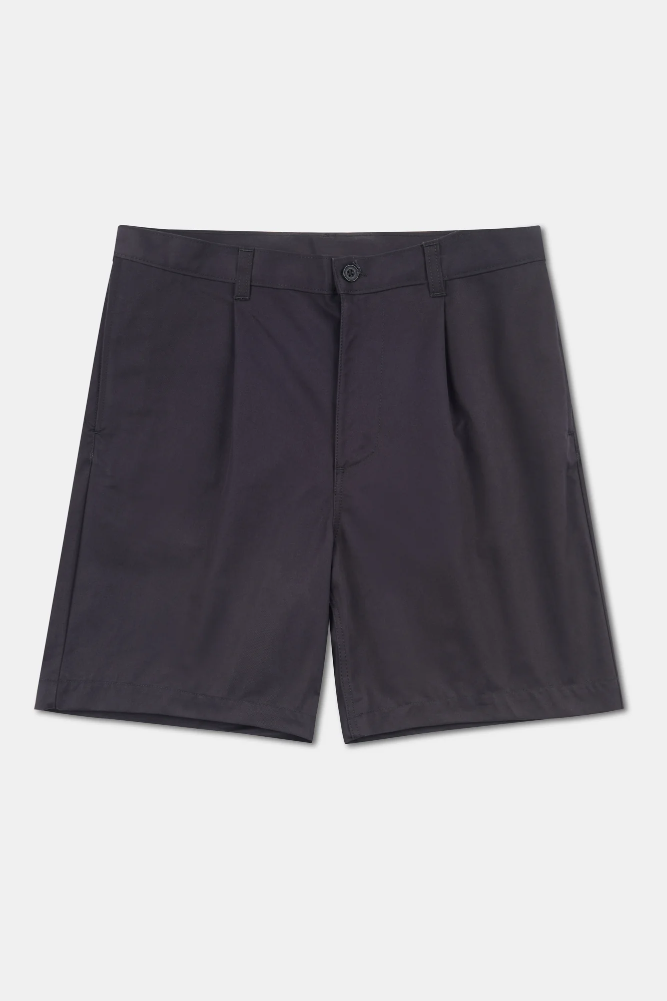 Men's Pleated Shorts - Navy - Image 4