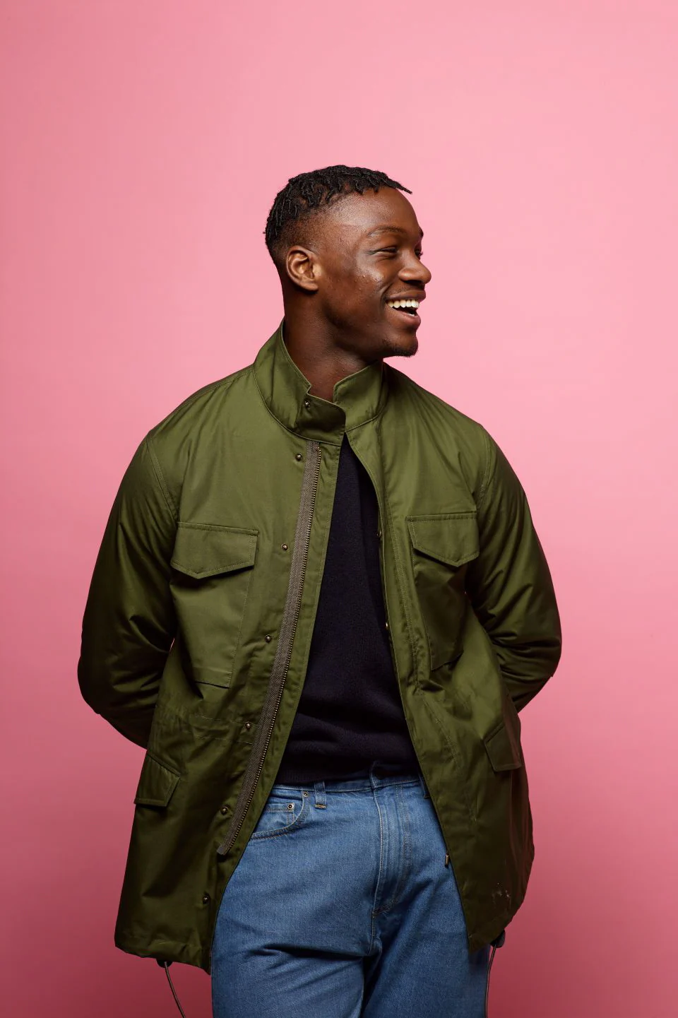 Men's Field Jacket Olive - Image 2