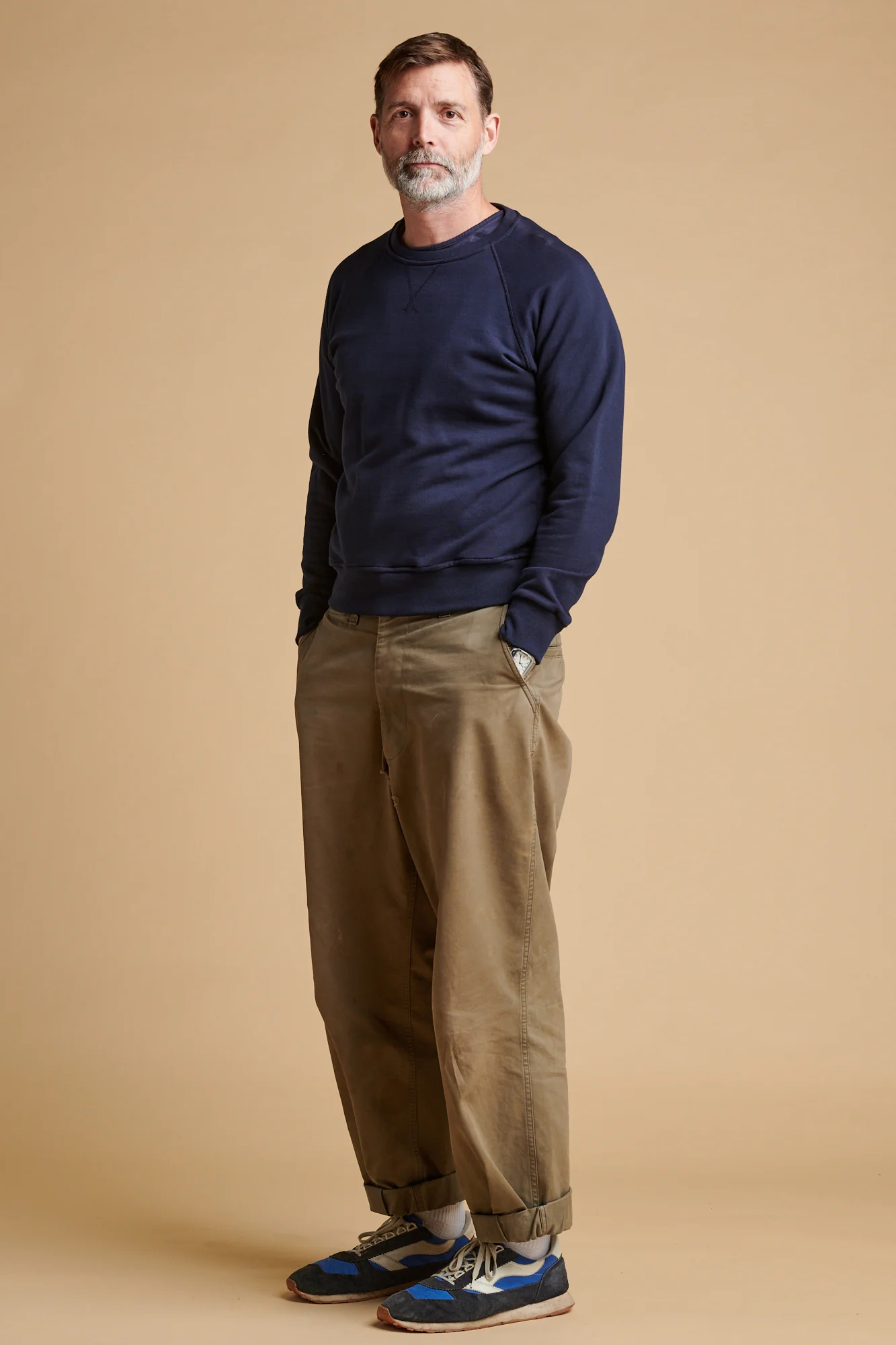 Men's Field Heavyweight 100% Cotton Twill Trousers - Olive - Image 5