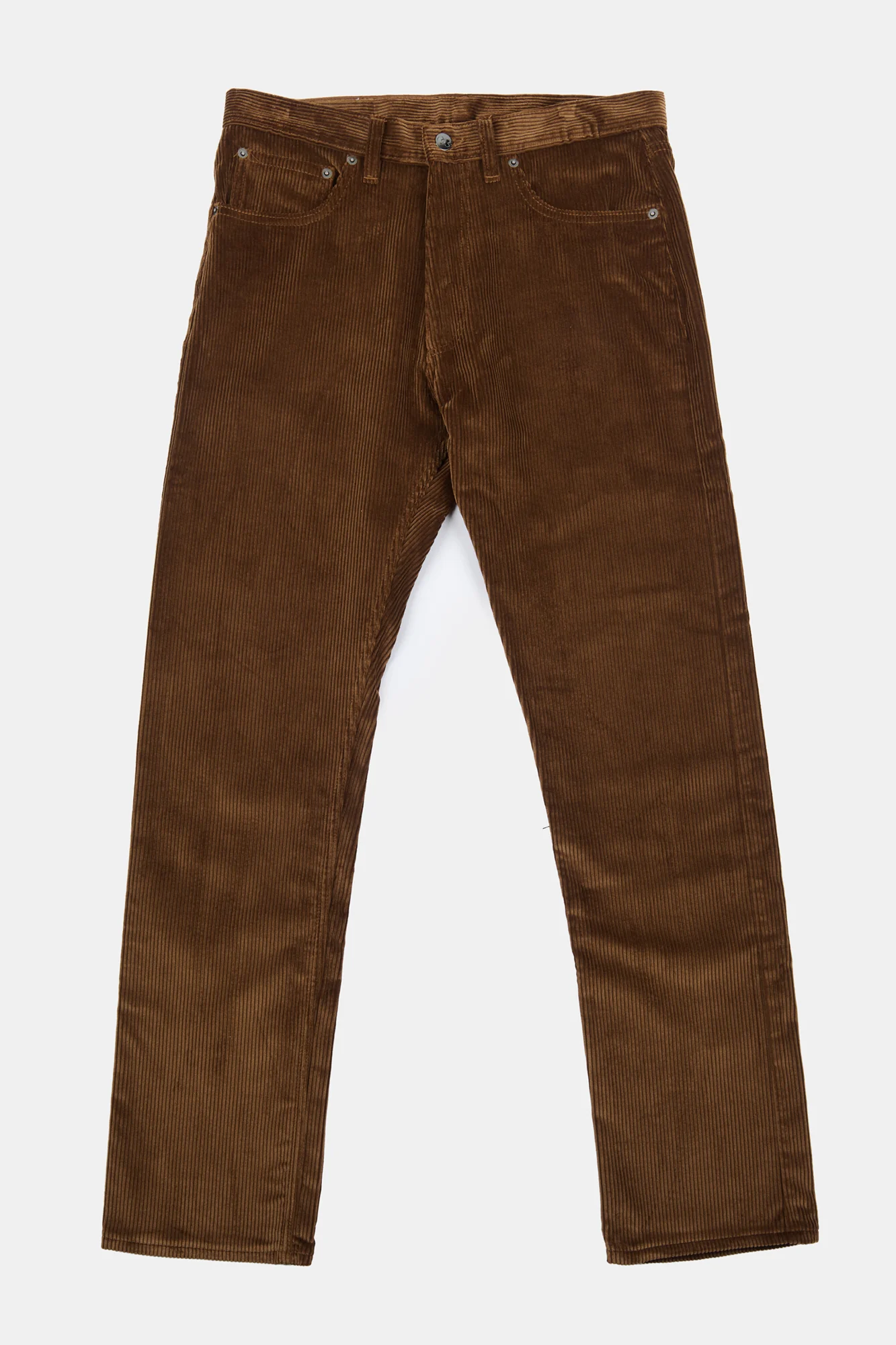 Barry Slim Corduroy Five Pocket Jean - Tan - Image 5