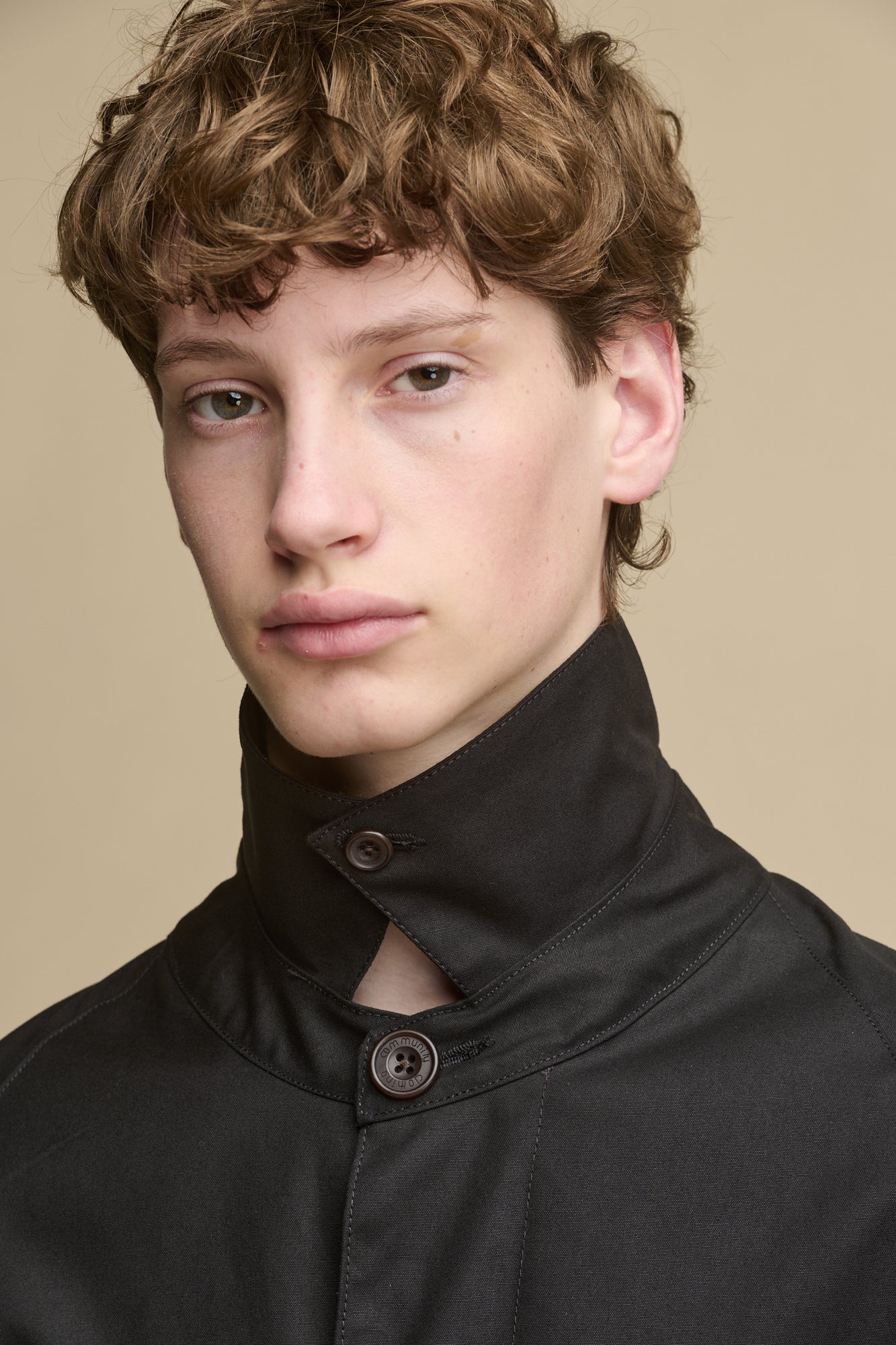 Men's Frank Belted Raglan Raincoat - Black - Image 4