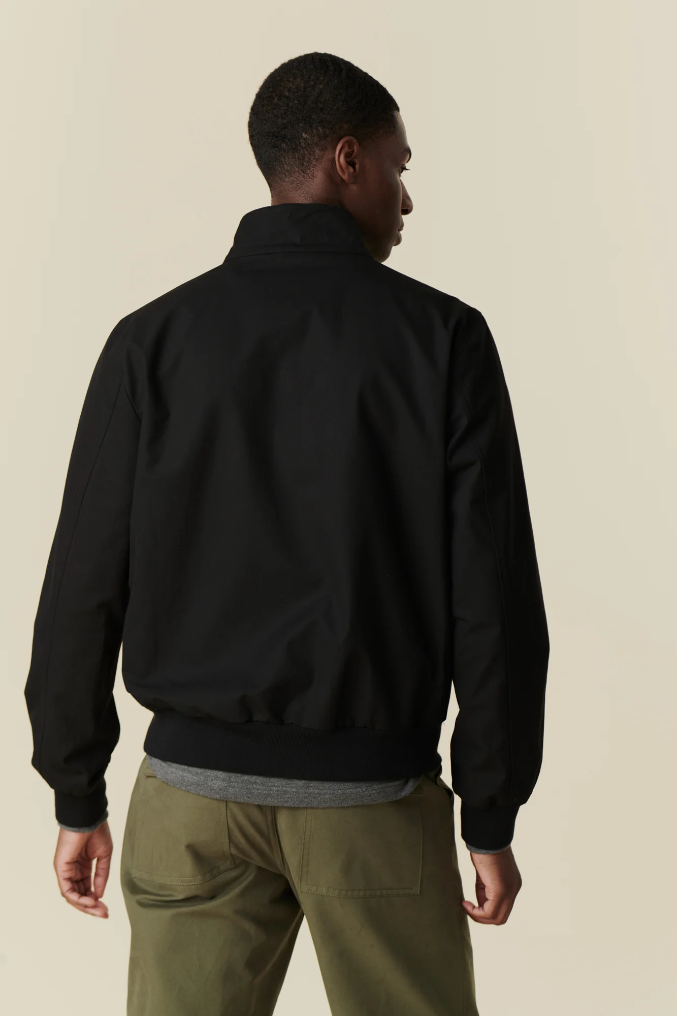 Men's Harrington Jacket - Black - Image 4