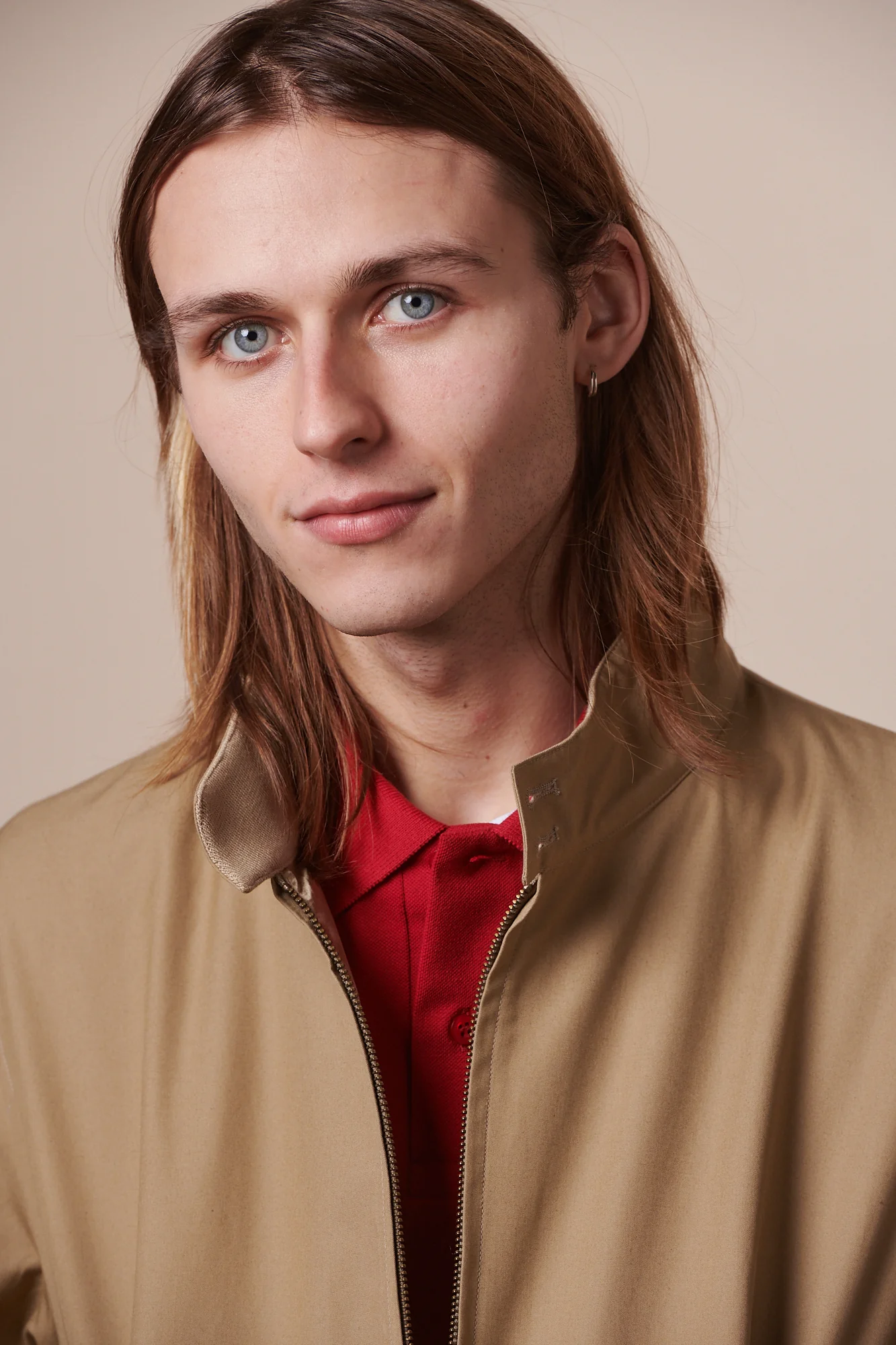 Men's Harrington Jacket - Stone - Image 4