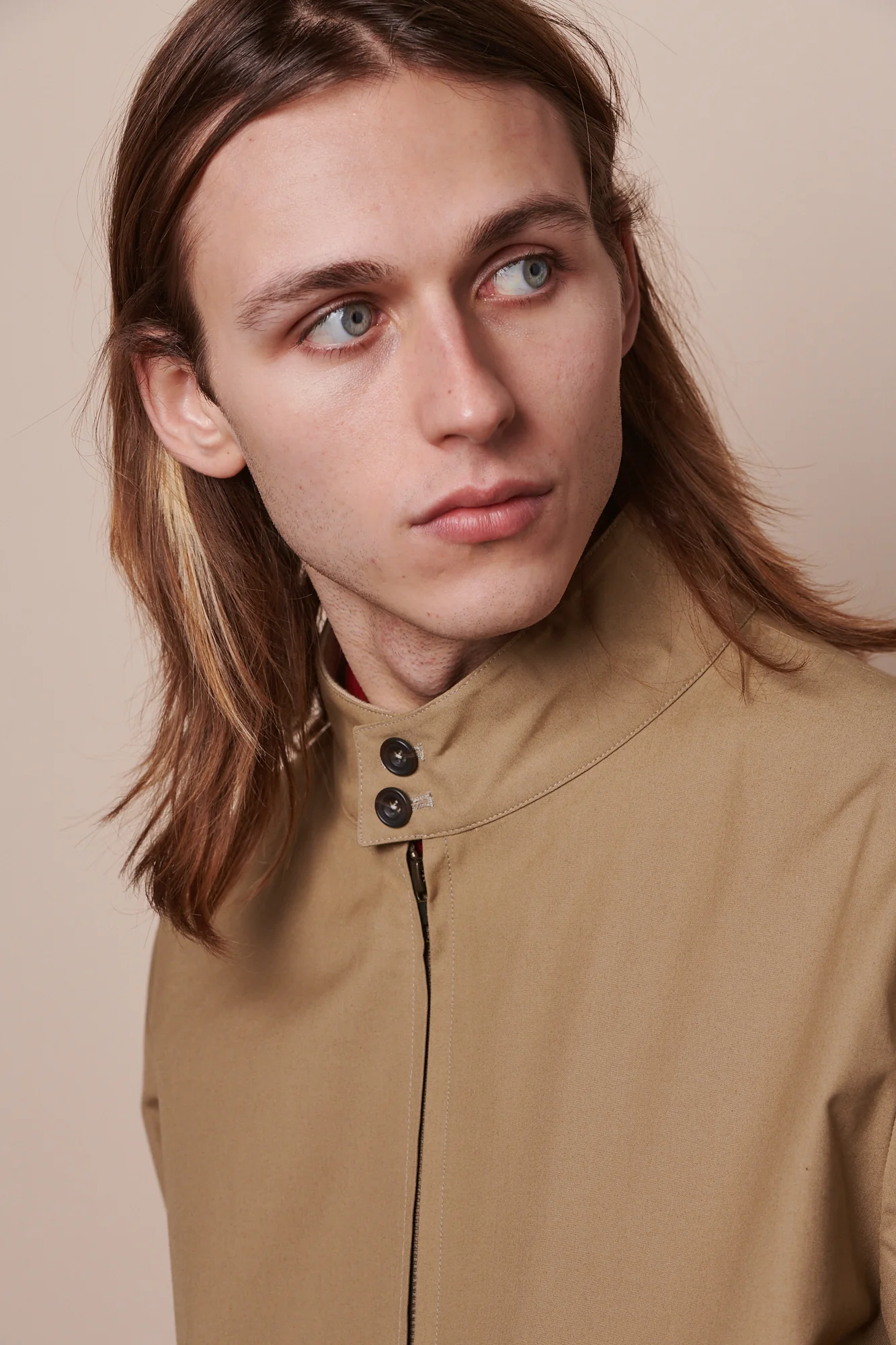 Men's Harrington Jacket - Stone - Image 5