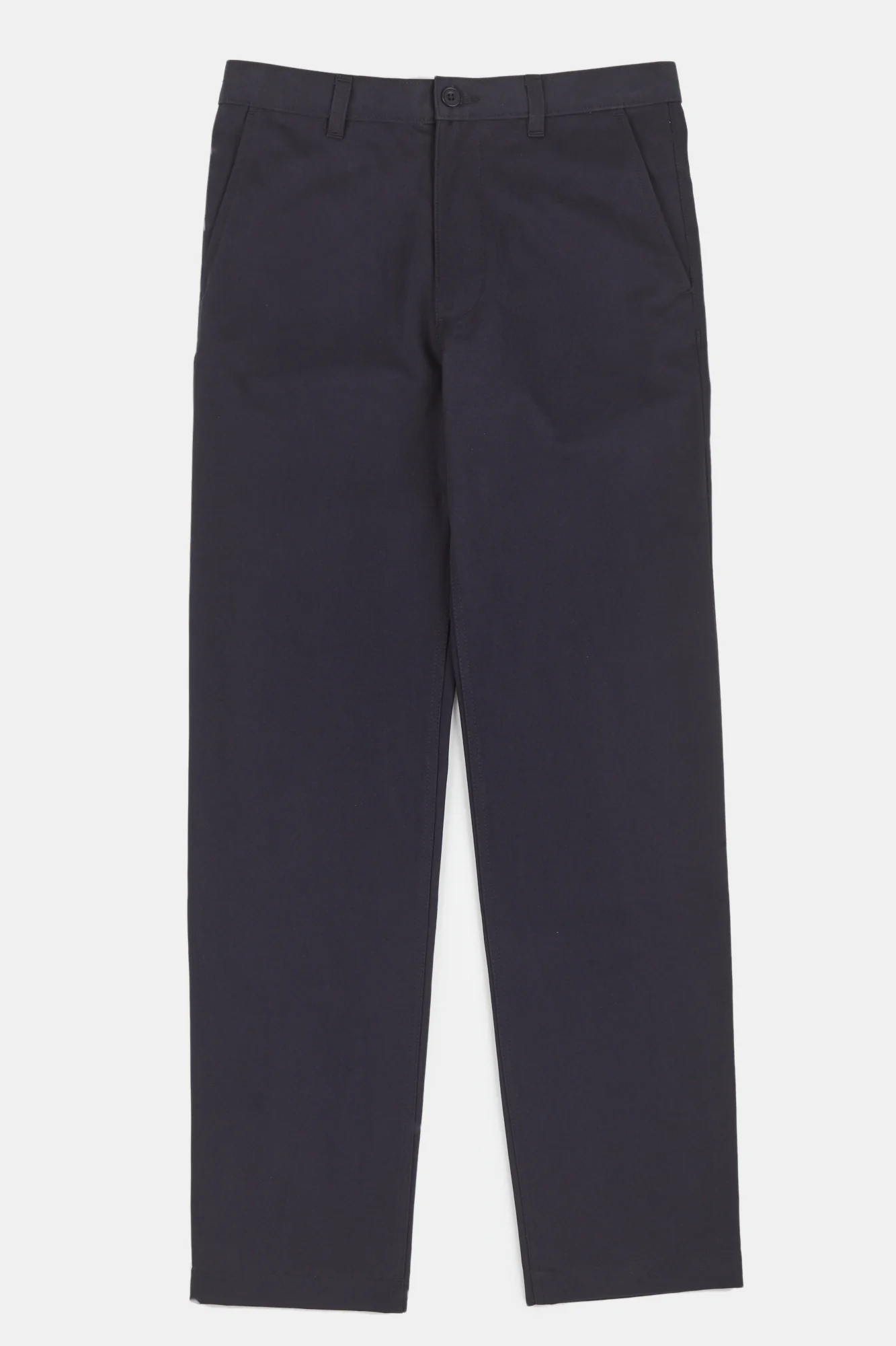 Men's Slim Heavyweight 100% Cotton Twill Chinos- Dark Navy - Image 5