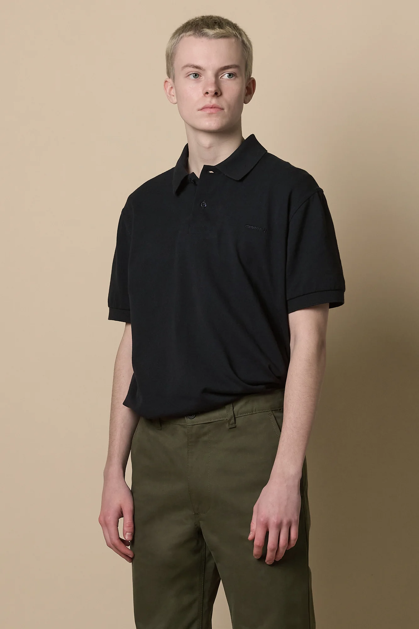 Men's Slim Heavyweight 100% Cotton Twill Chinos - Olive - Image 4
