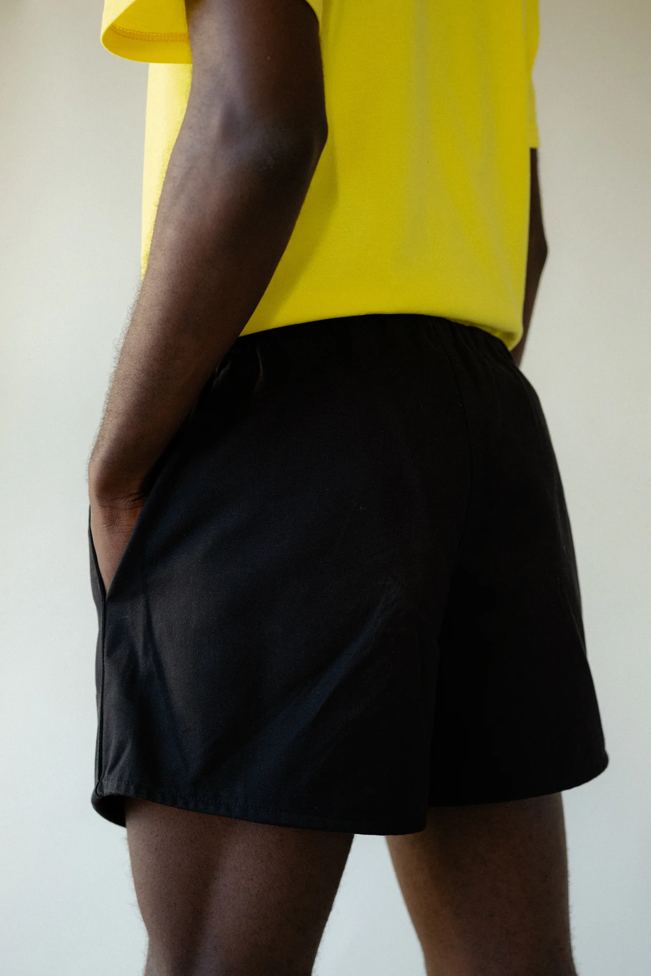 Men's Heavyweight Sports Short Plastic Free - Black - Image 3