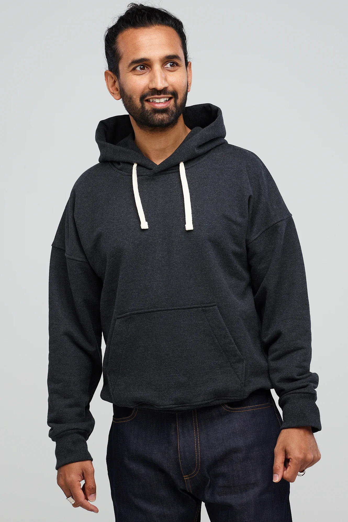 Men's Heritage Hooded Sweatshirt Original Fit - Charcoal - Image 2