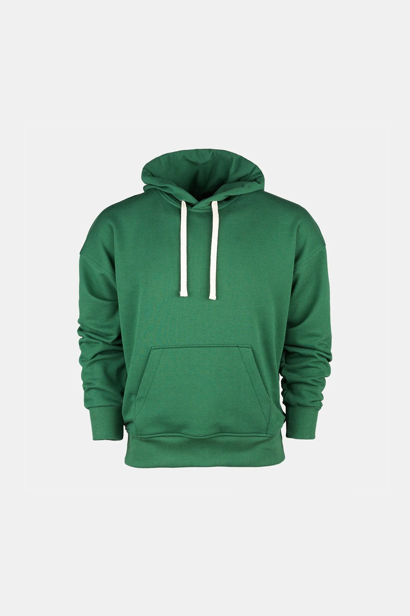 Men's Hooded Sweatshirt - Bottle Green - Image 4