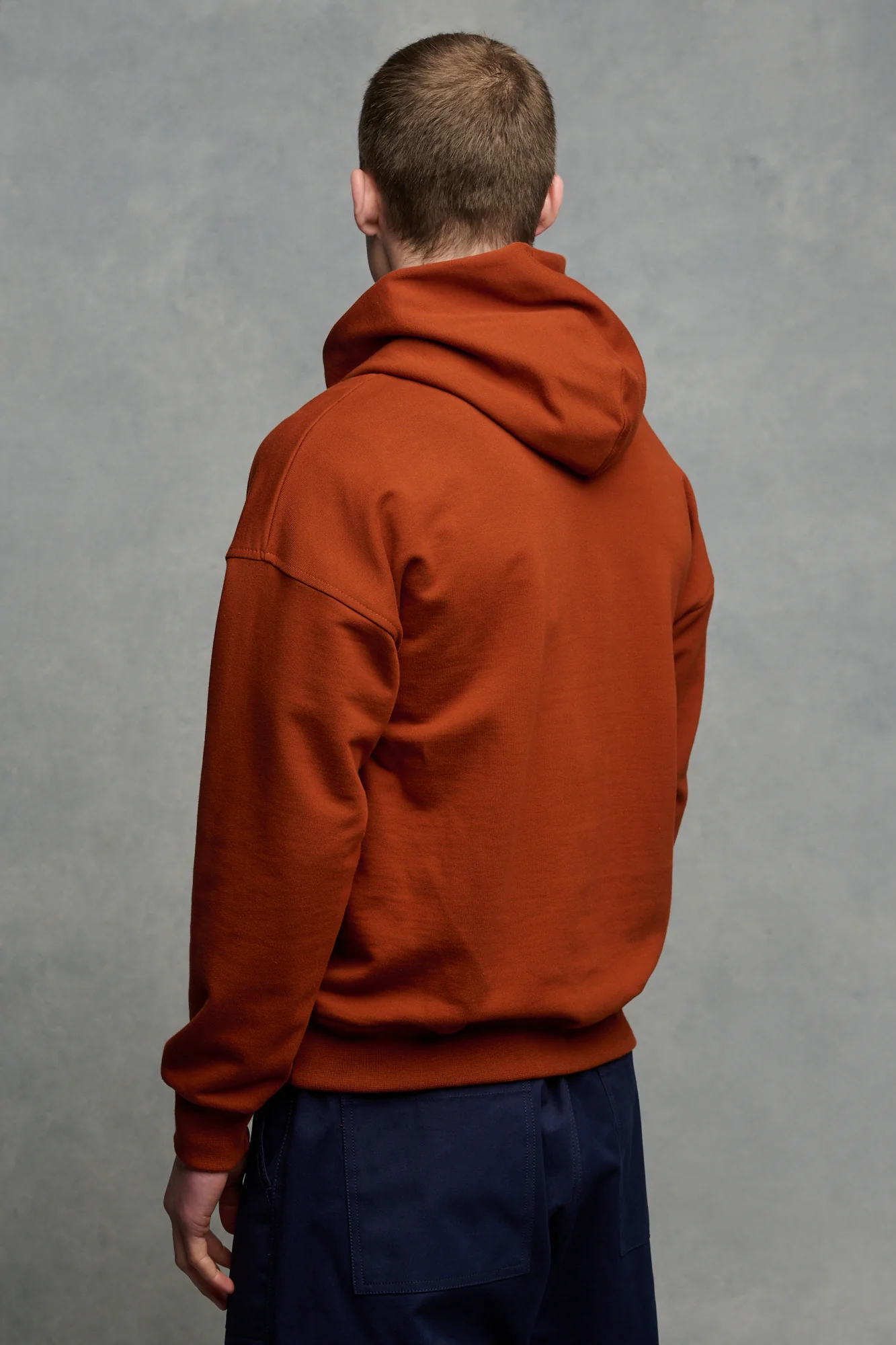 Men's Hooded Sweatshirt - Cinnamon - Image 3