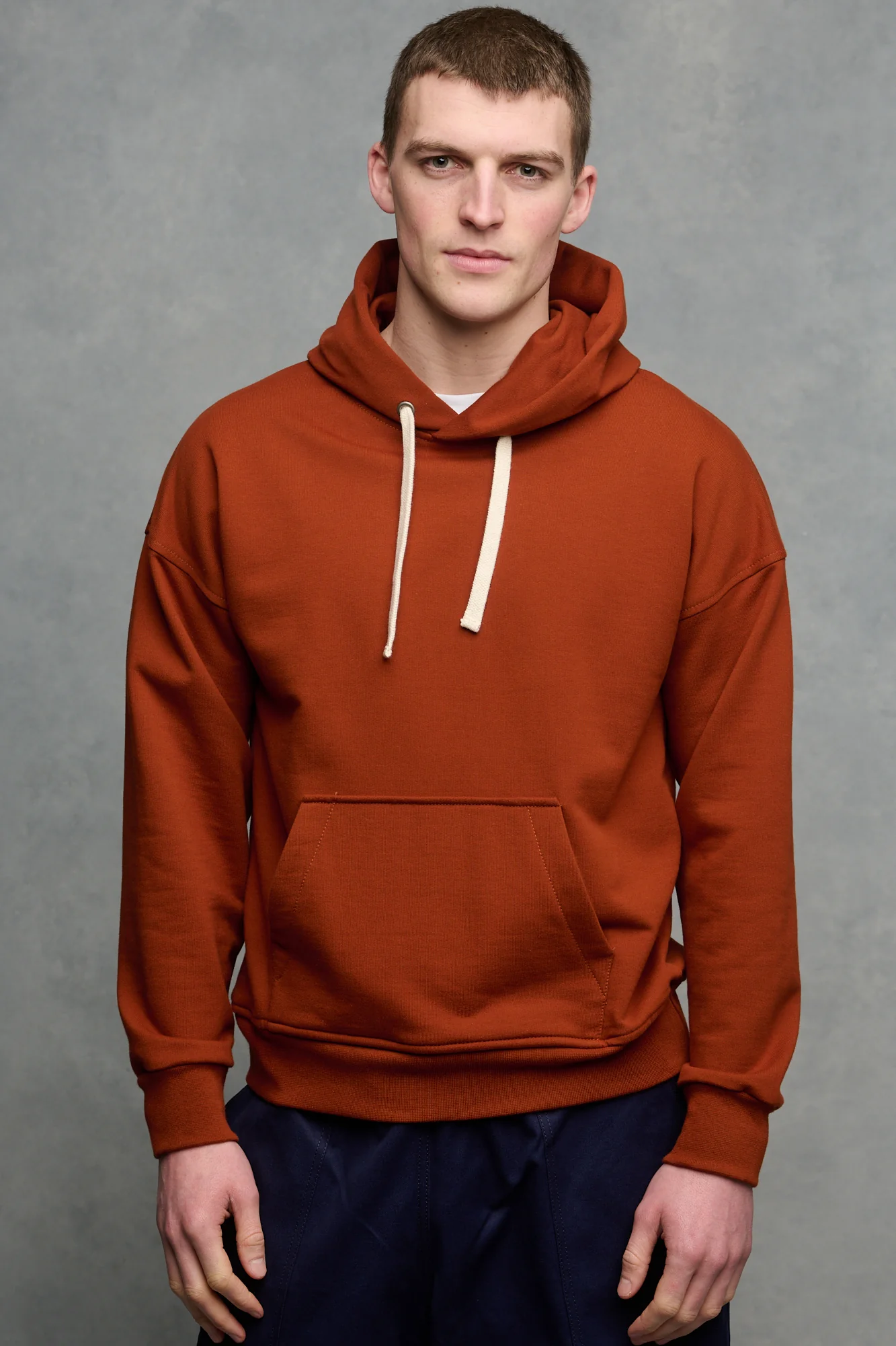 Men's Hooded Sweatshirt - Cinnamon - Image 4