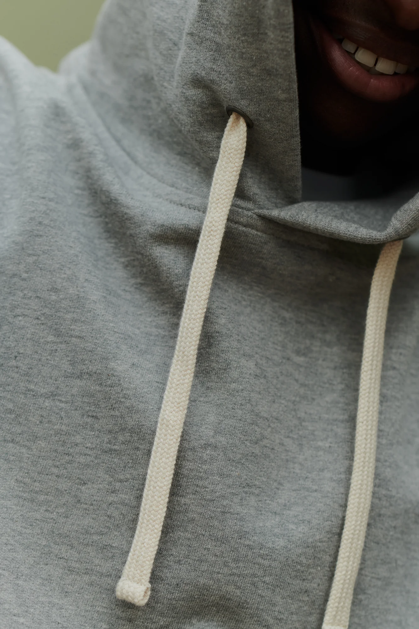 Men's Hooded Sweatshirt - Grey Marl - Image 4