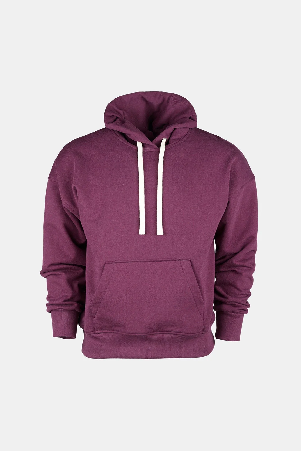 Men's Hooded Sweatshirt - Plum - Image 4