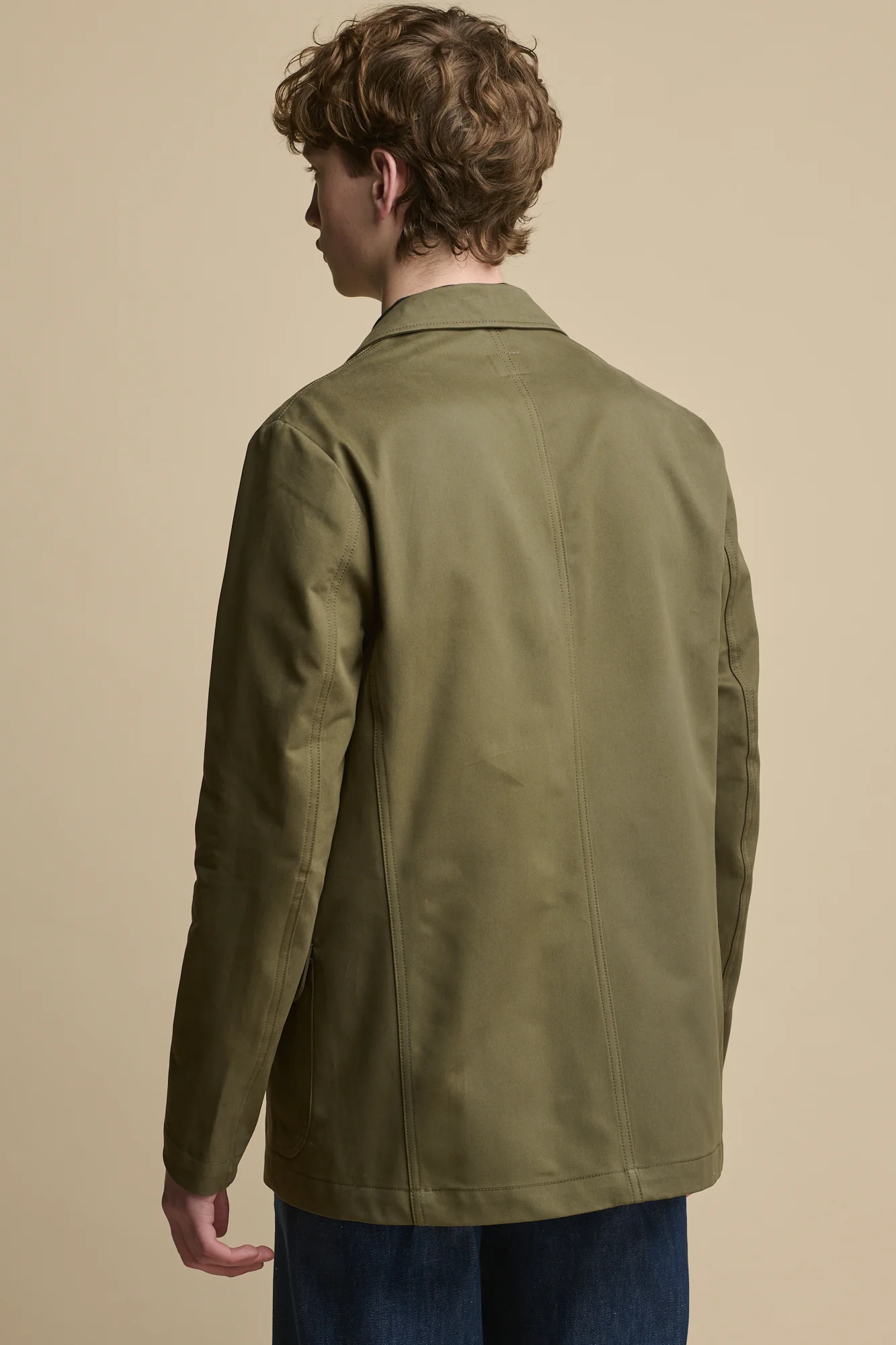 Men's James Single Breasted Blazer - Olive - Image 2