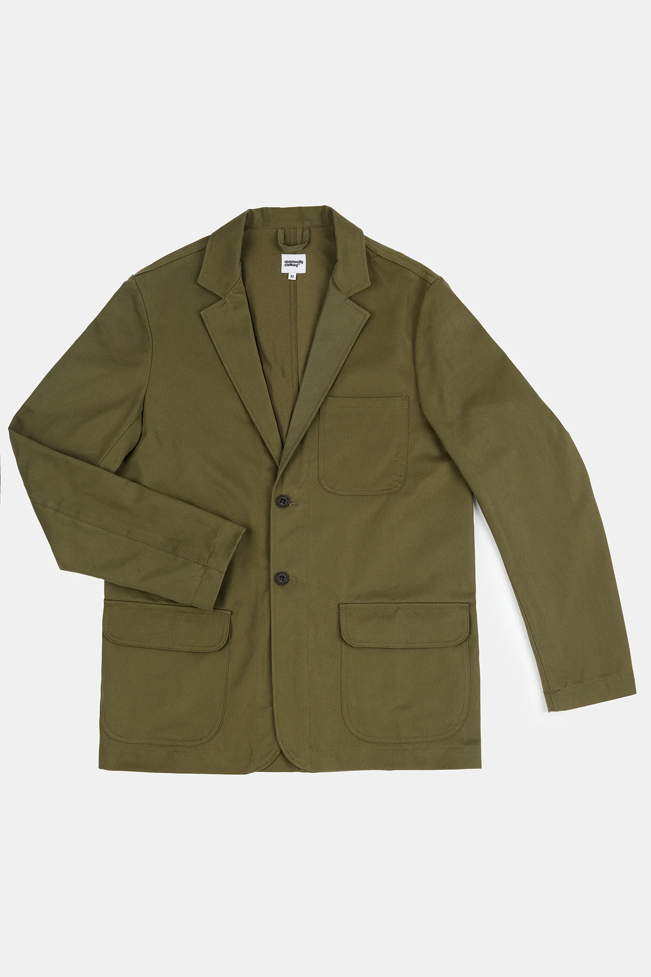 Men's James Single Breasted Blazer - Olive - Image 5