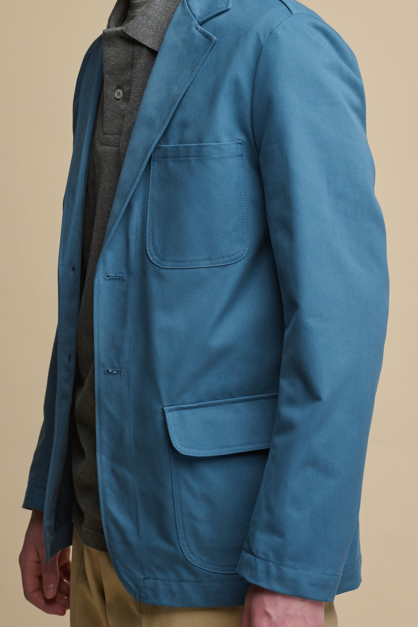 Men's James Single Breasted Blazer - RAF Blue - Image 2