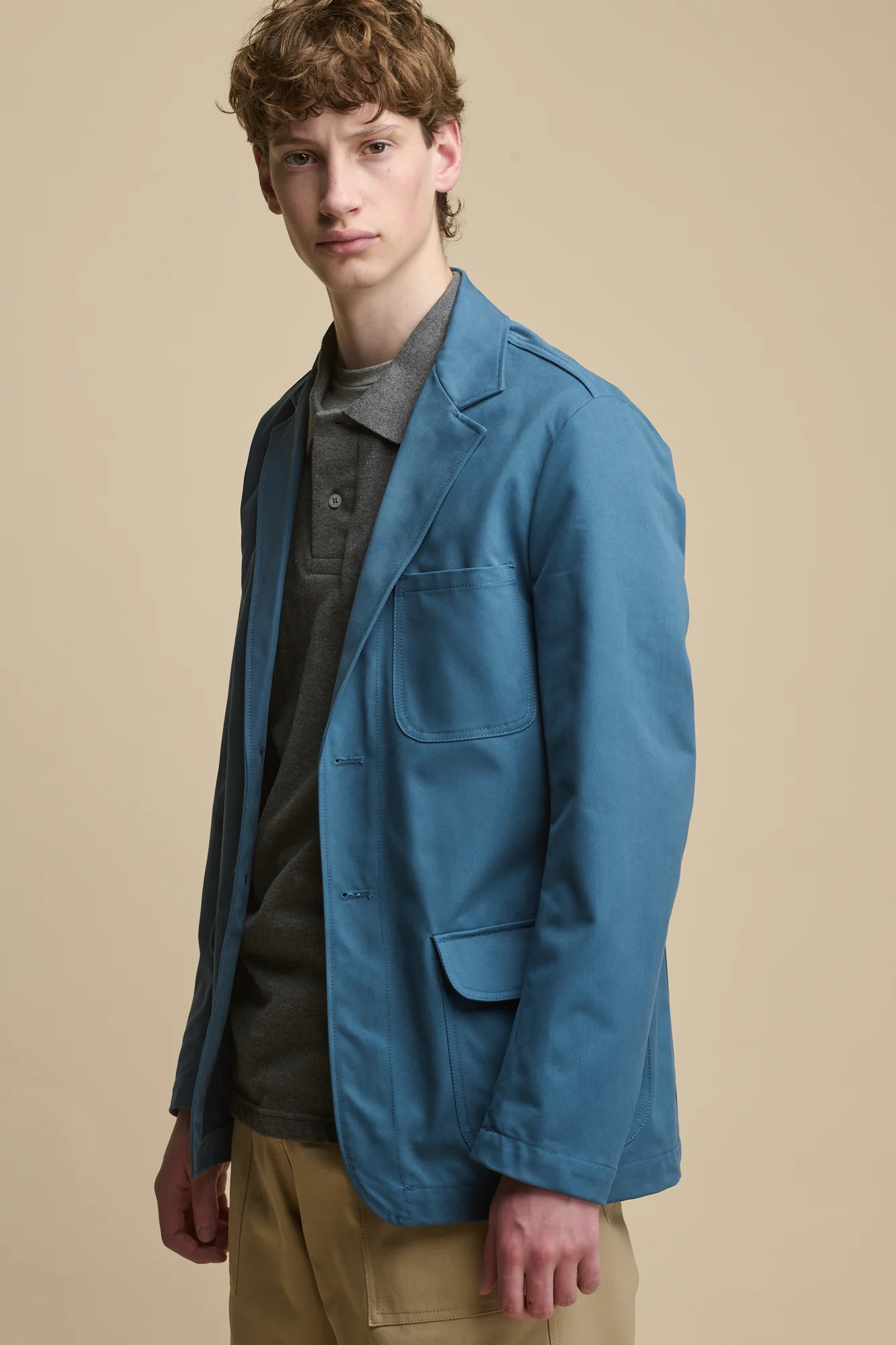 Men's James Single Breasted Blazer - RAF Blue - Image 3