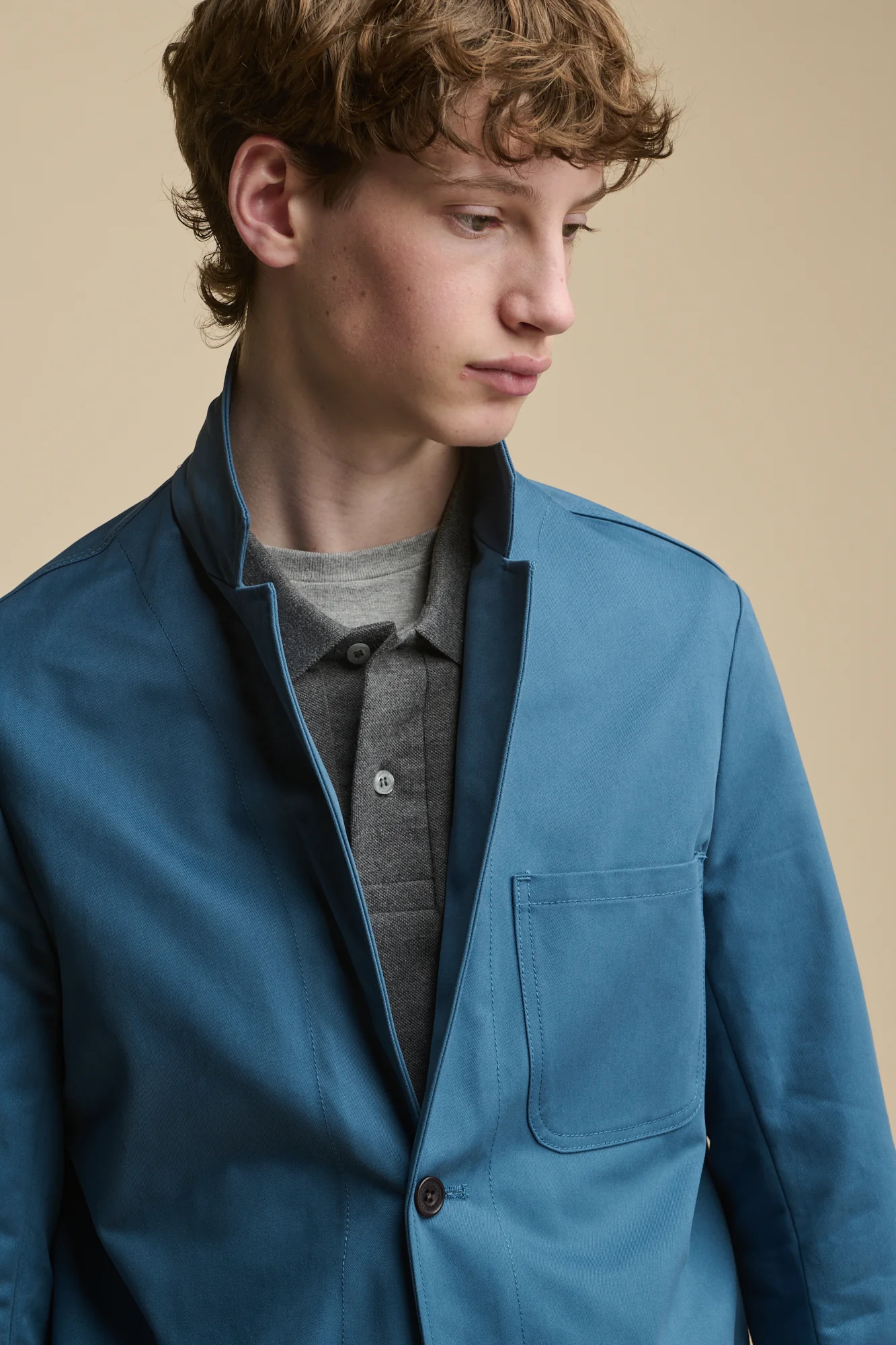 Men's James Single Breasted Blazer - RAF Blue - Image 4