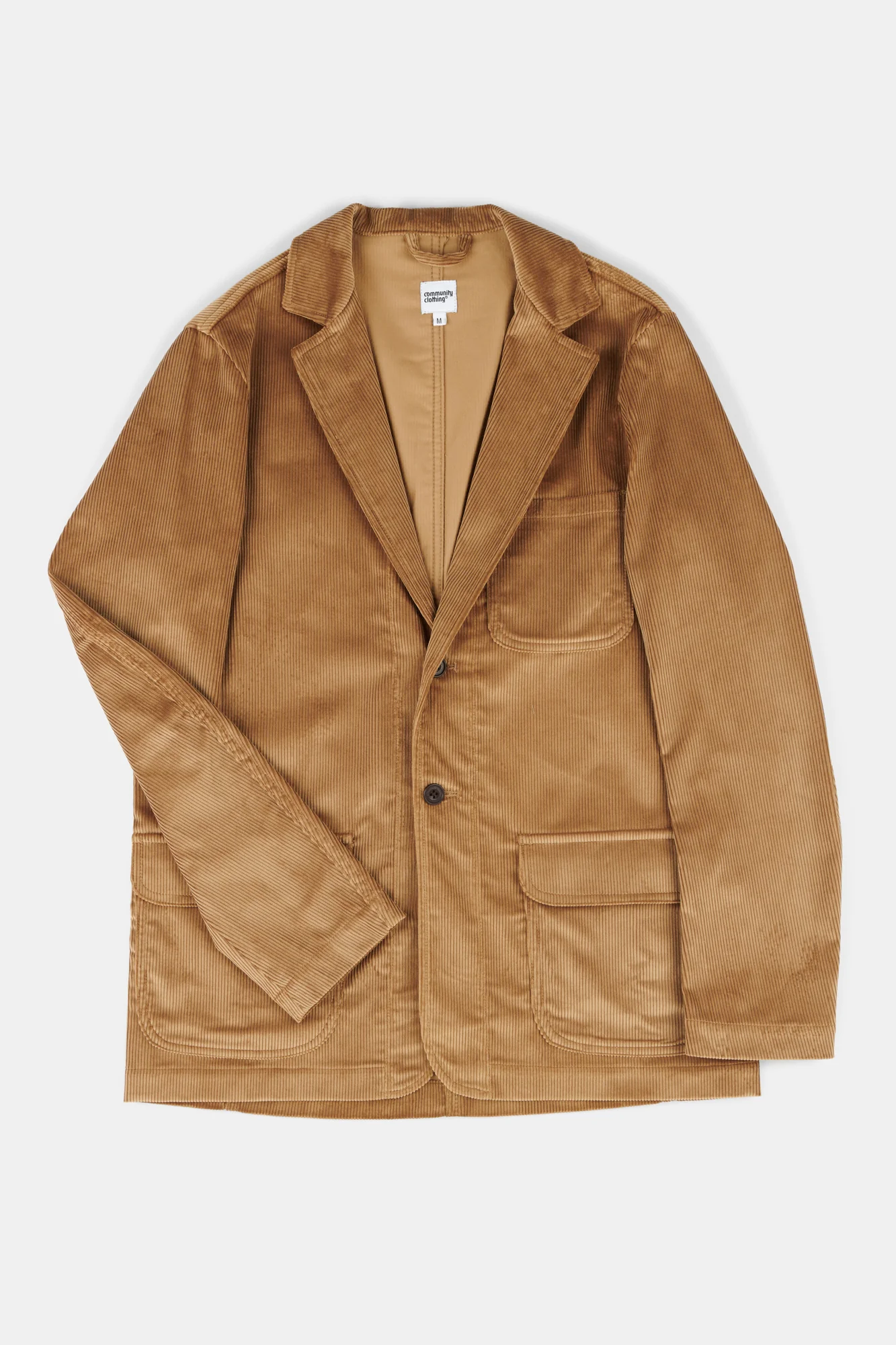 Men's James Single Breasted Corduroy Blazer - Stone - Image 2
