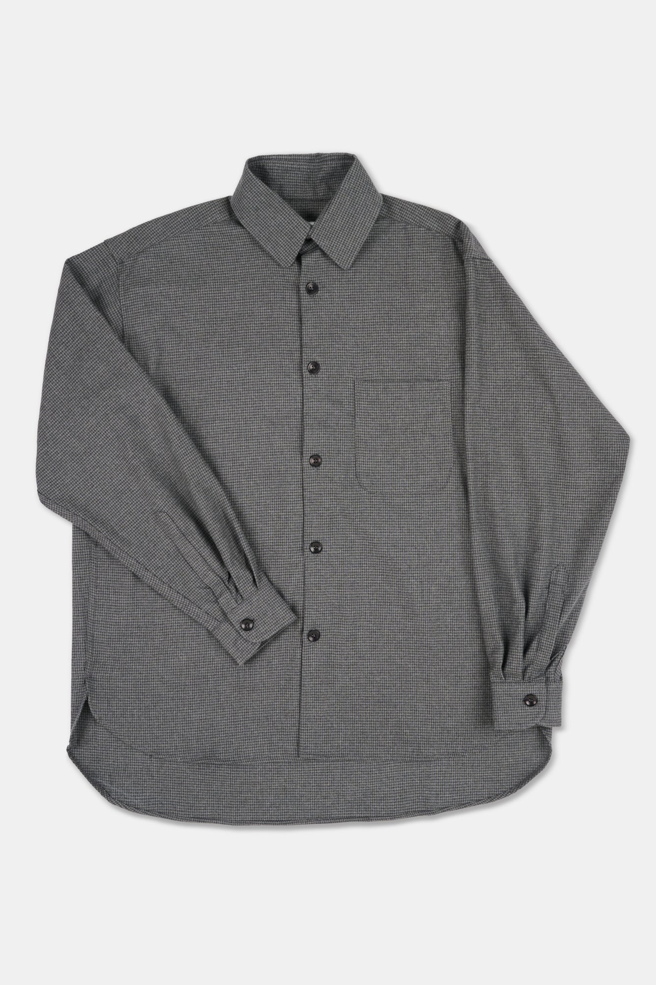 Mens Jerome Shirt - Charcoal/Grey Puppytooth