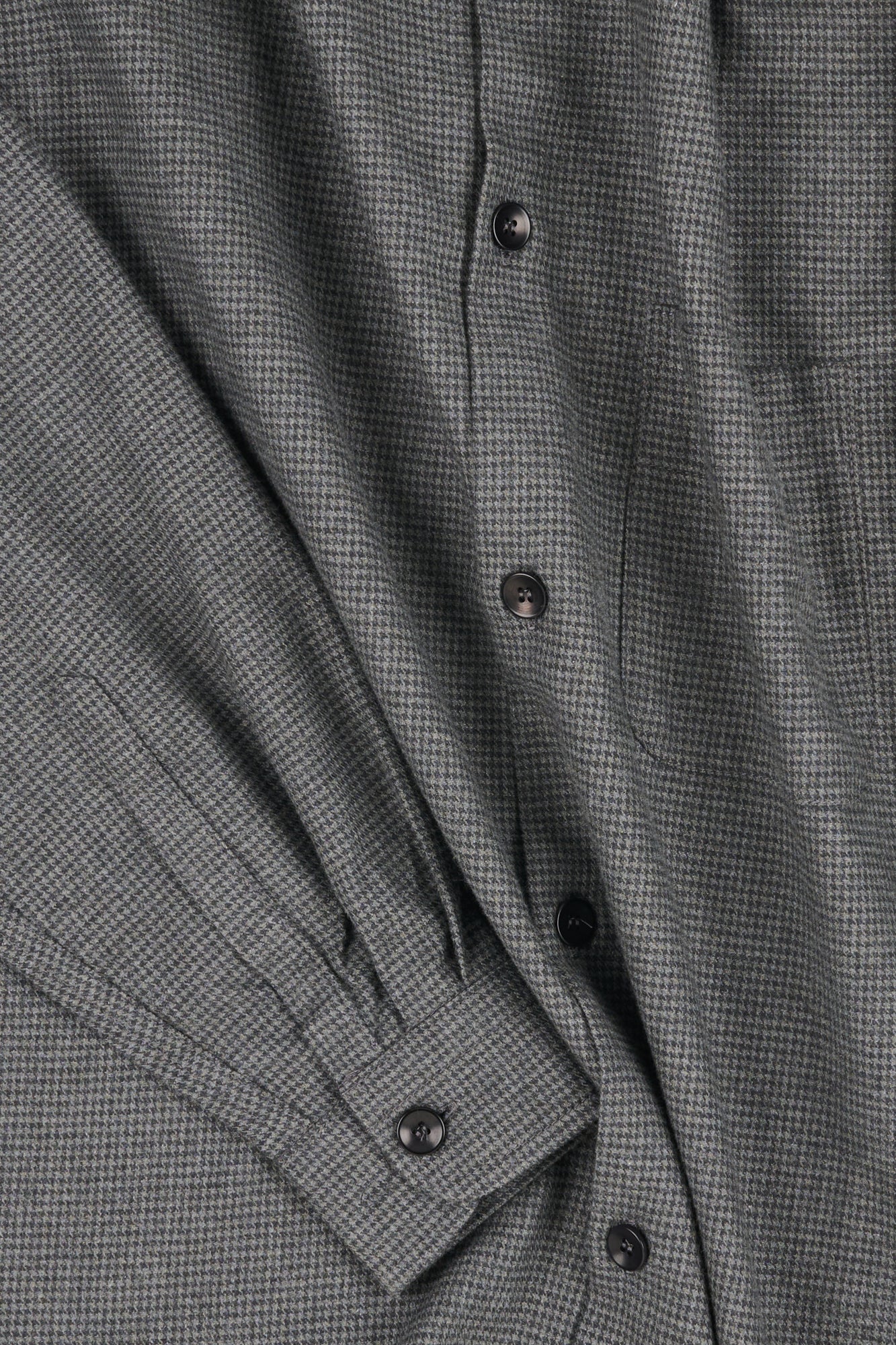 Mens Jerome Shirt - Charcoal/Grey Puppytooth - Image 2