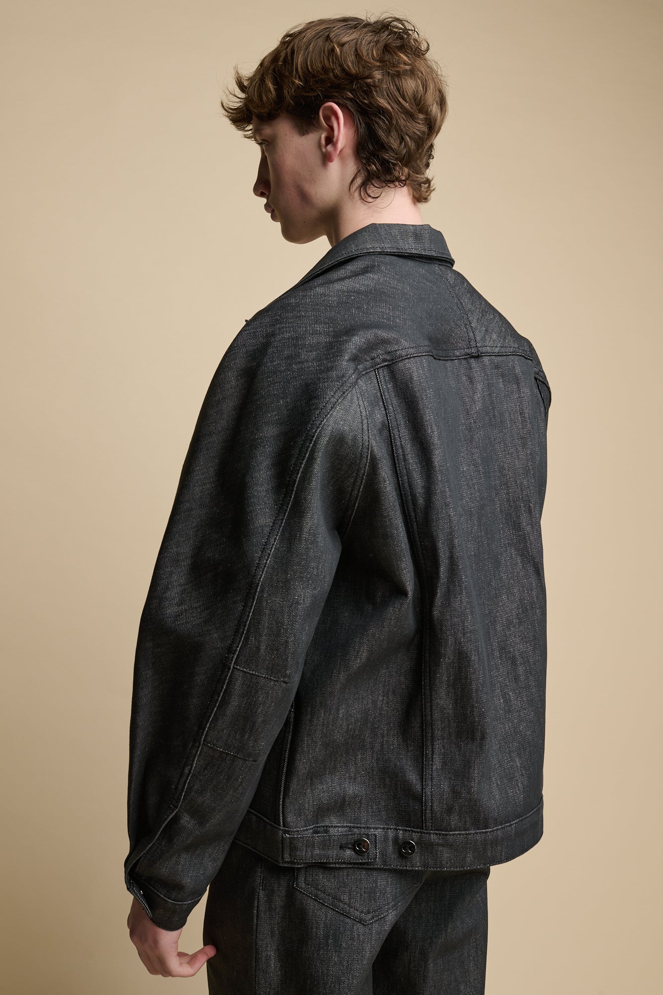 Men's Joe Denim Jacket - Black - Image 3