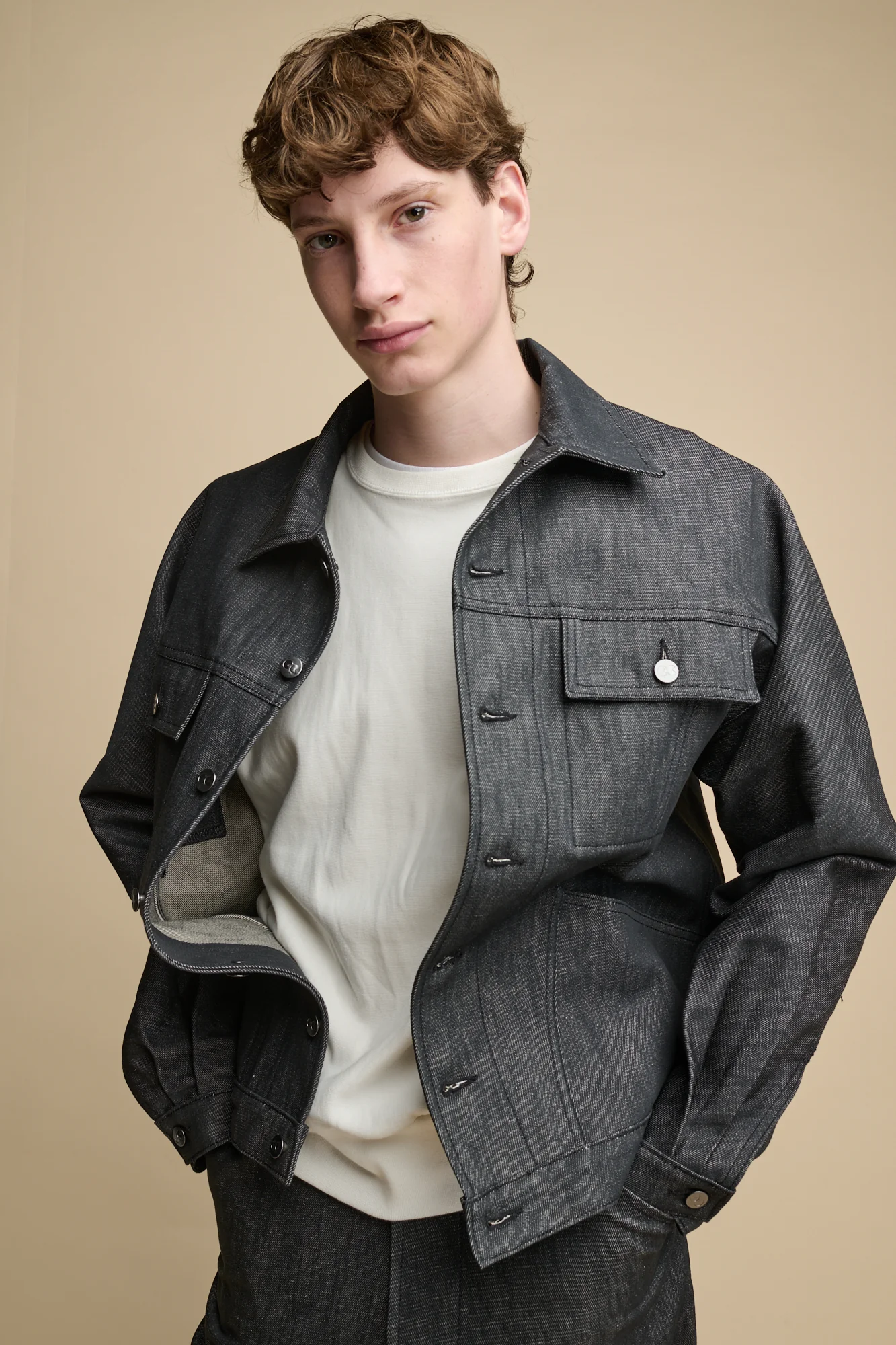 Men's Joe Denim Jacket - Black - Image 4