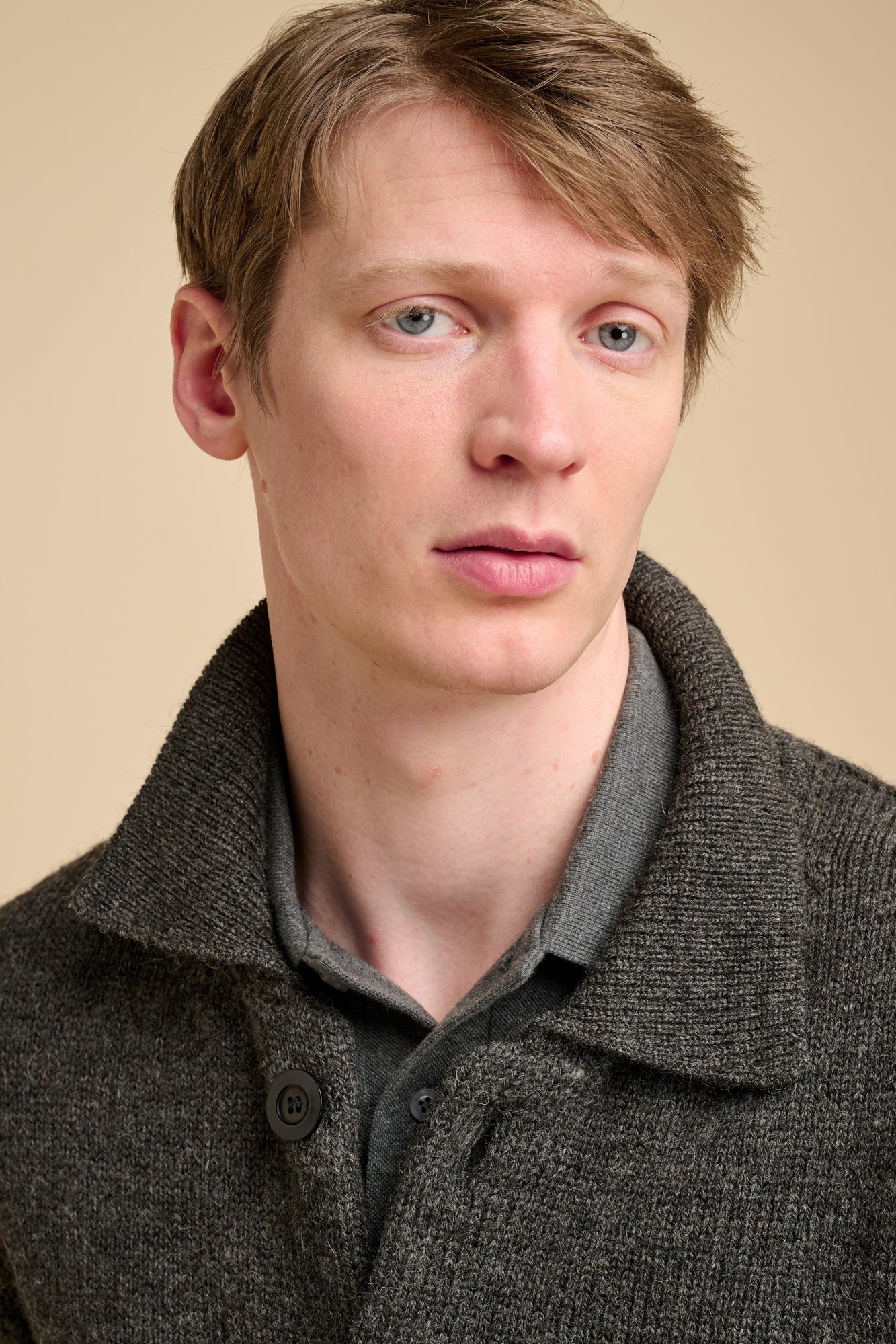 Mens Austwick Knitted Jacket Charcoal - Image 4