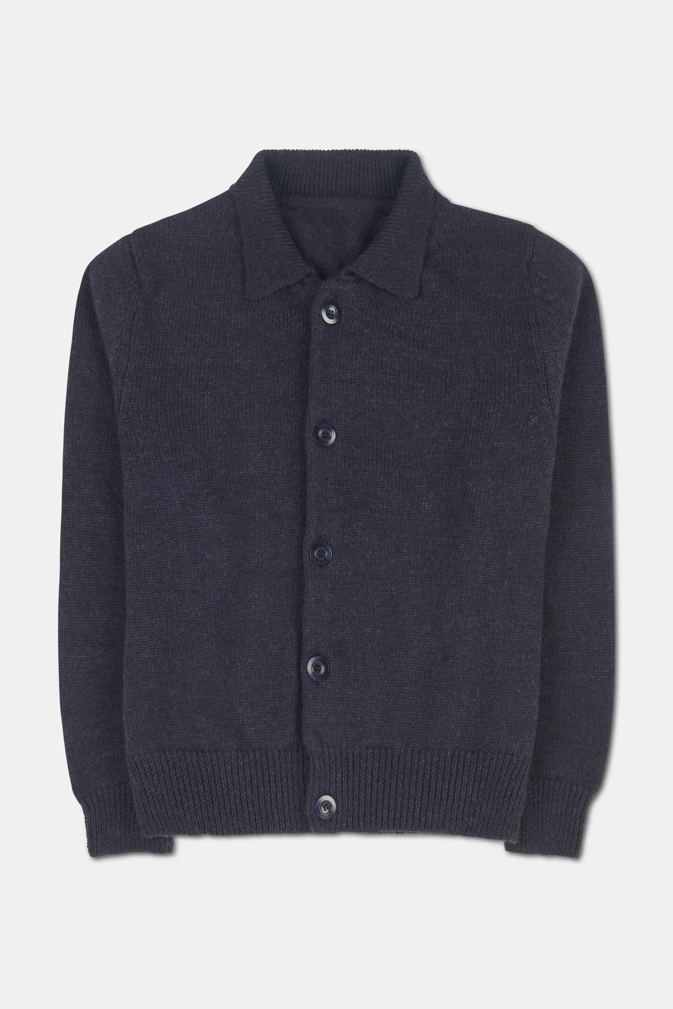 Mens Austwick Knitted Jacket Navy - Image 6