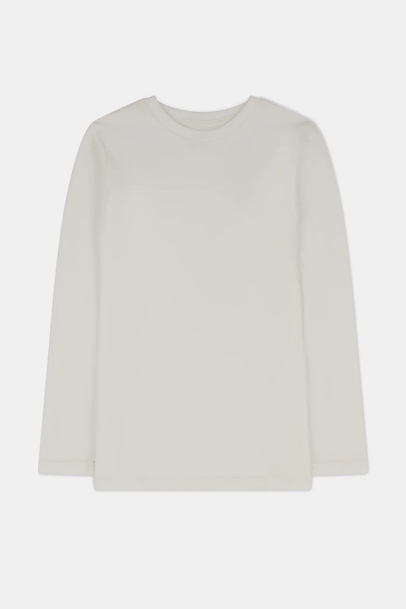 Men's Long Sleeve T Shirt Plastic Free - Bone