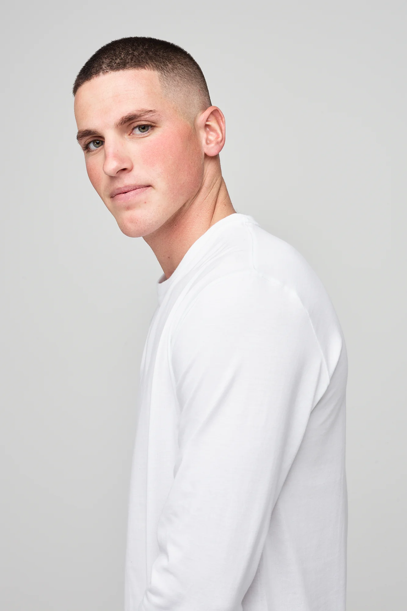 Men's Long Sleeve T Shirt Plastic Free - White - Image 4