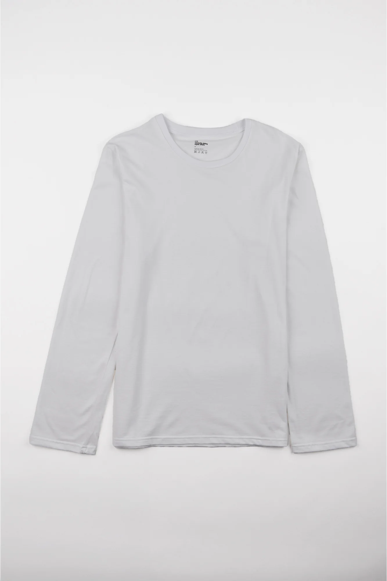 Men's Long Sleeve T Shirt Plastic Free - White - Image 5