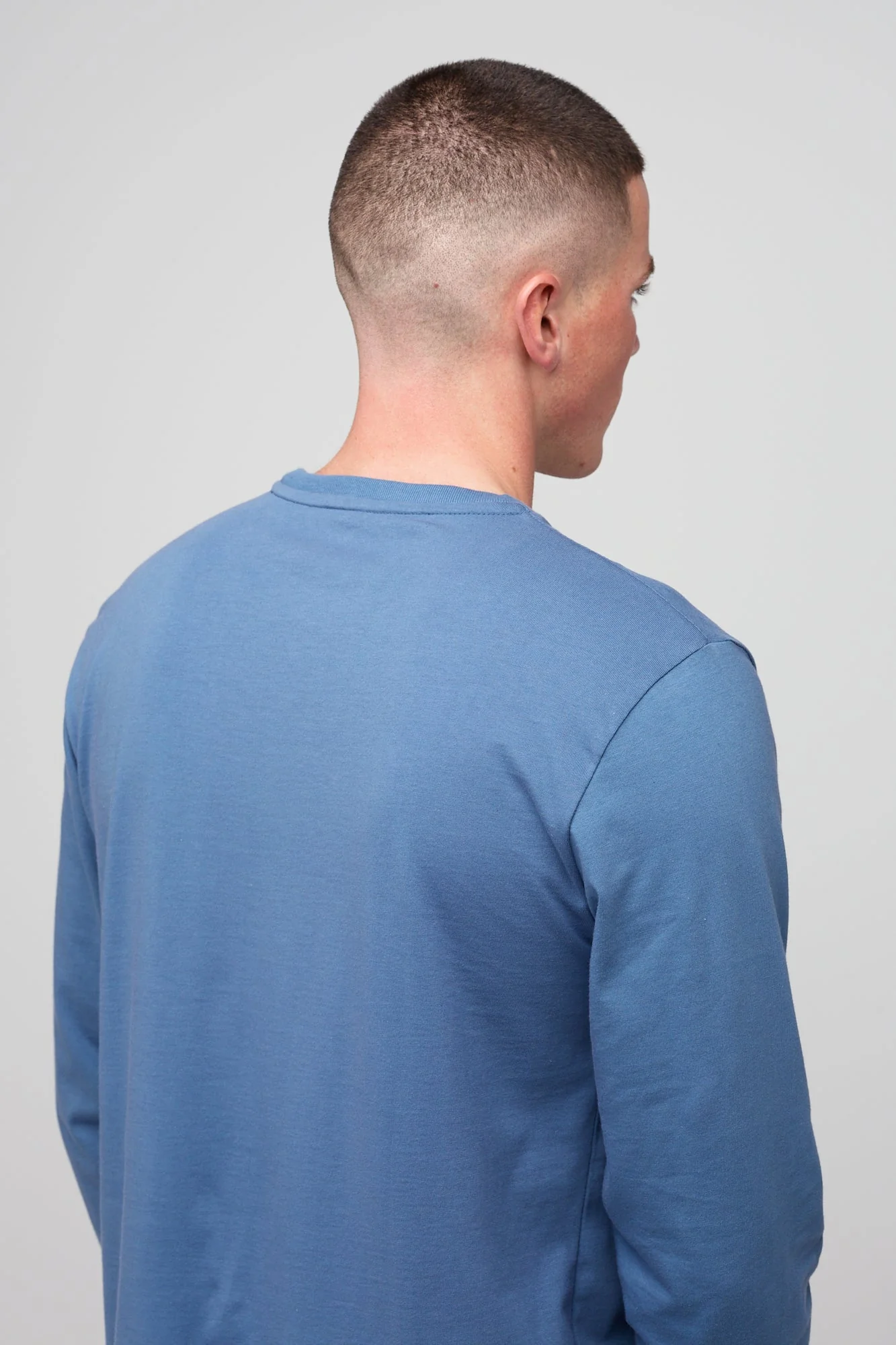 Men's Long Sleeve T Shirt - RAF Blue - Image 3