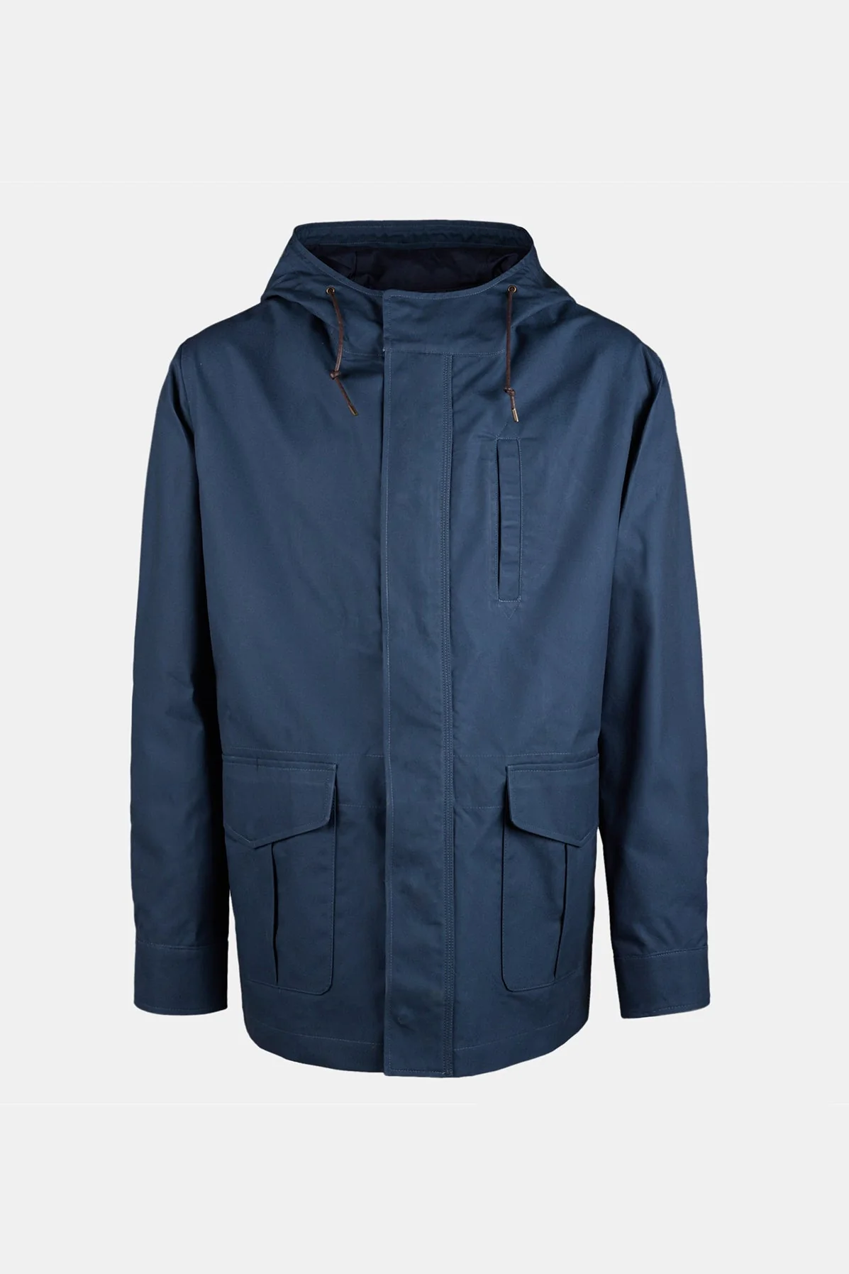 Men's Waxed Mountain Parka - Navy - Image 7