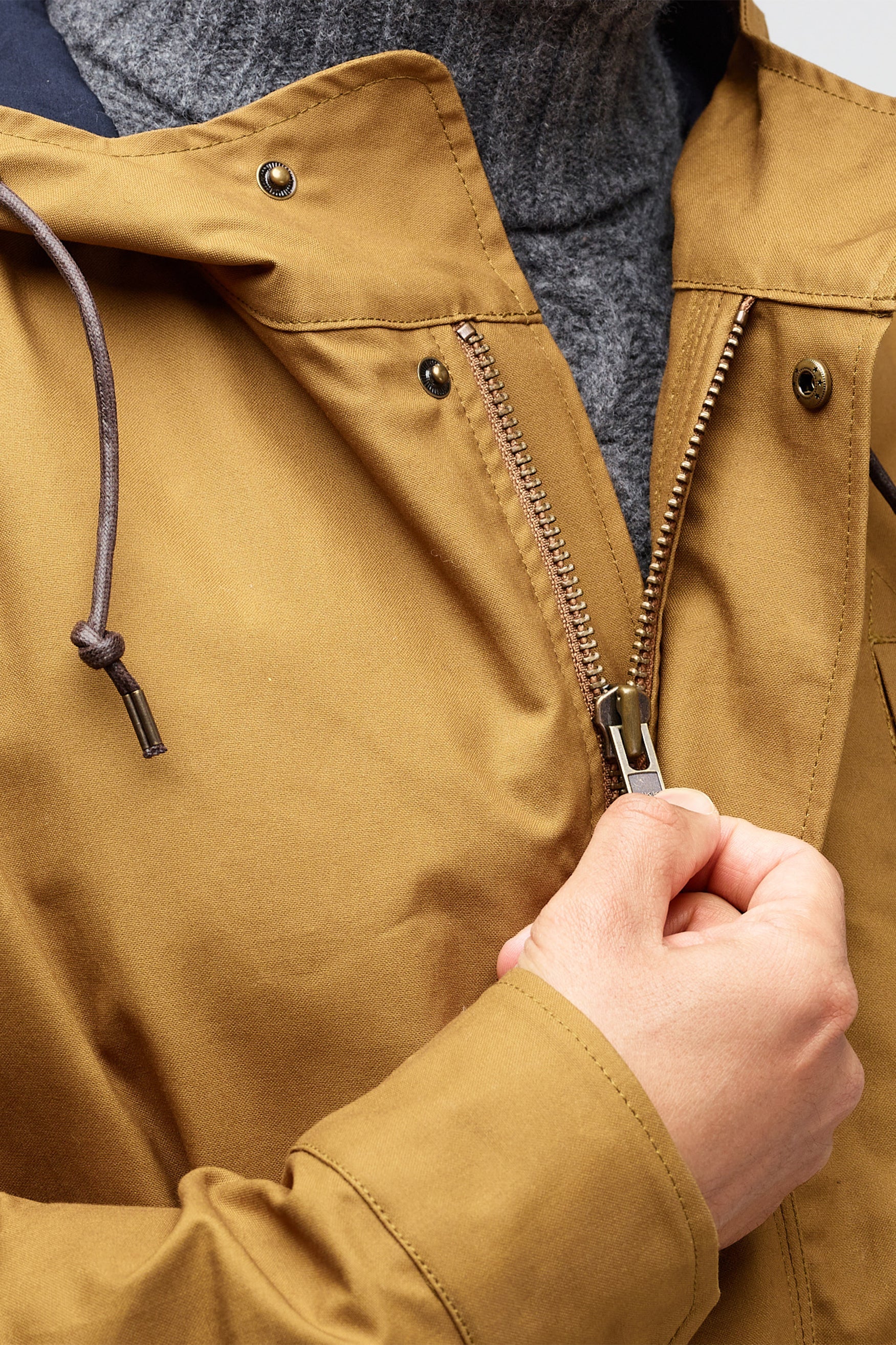 Men's Waxed Mountain Parka - Tan - Image 4
