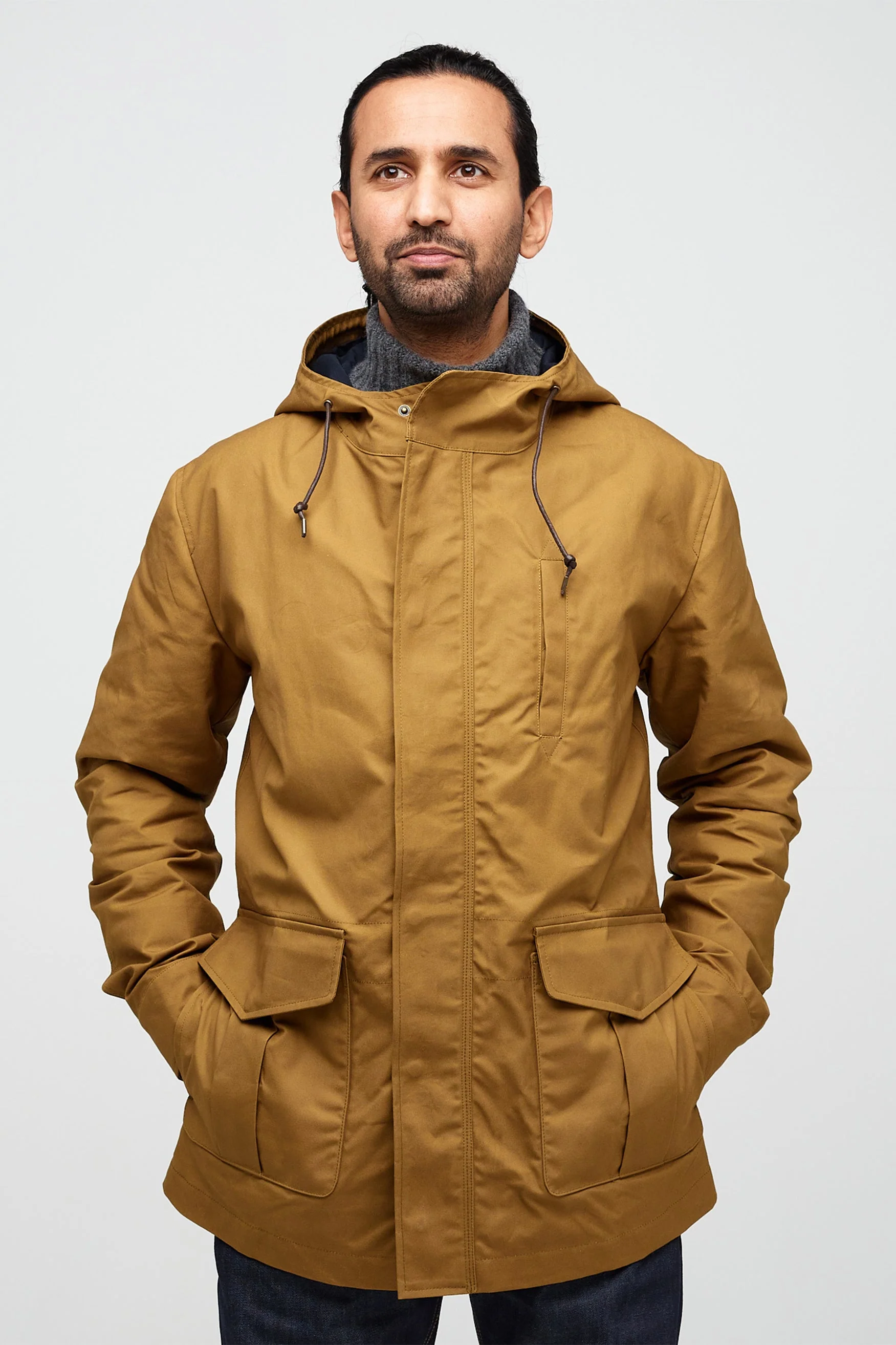 Men's Waxed Mountain Parka - Tan - Image 5