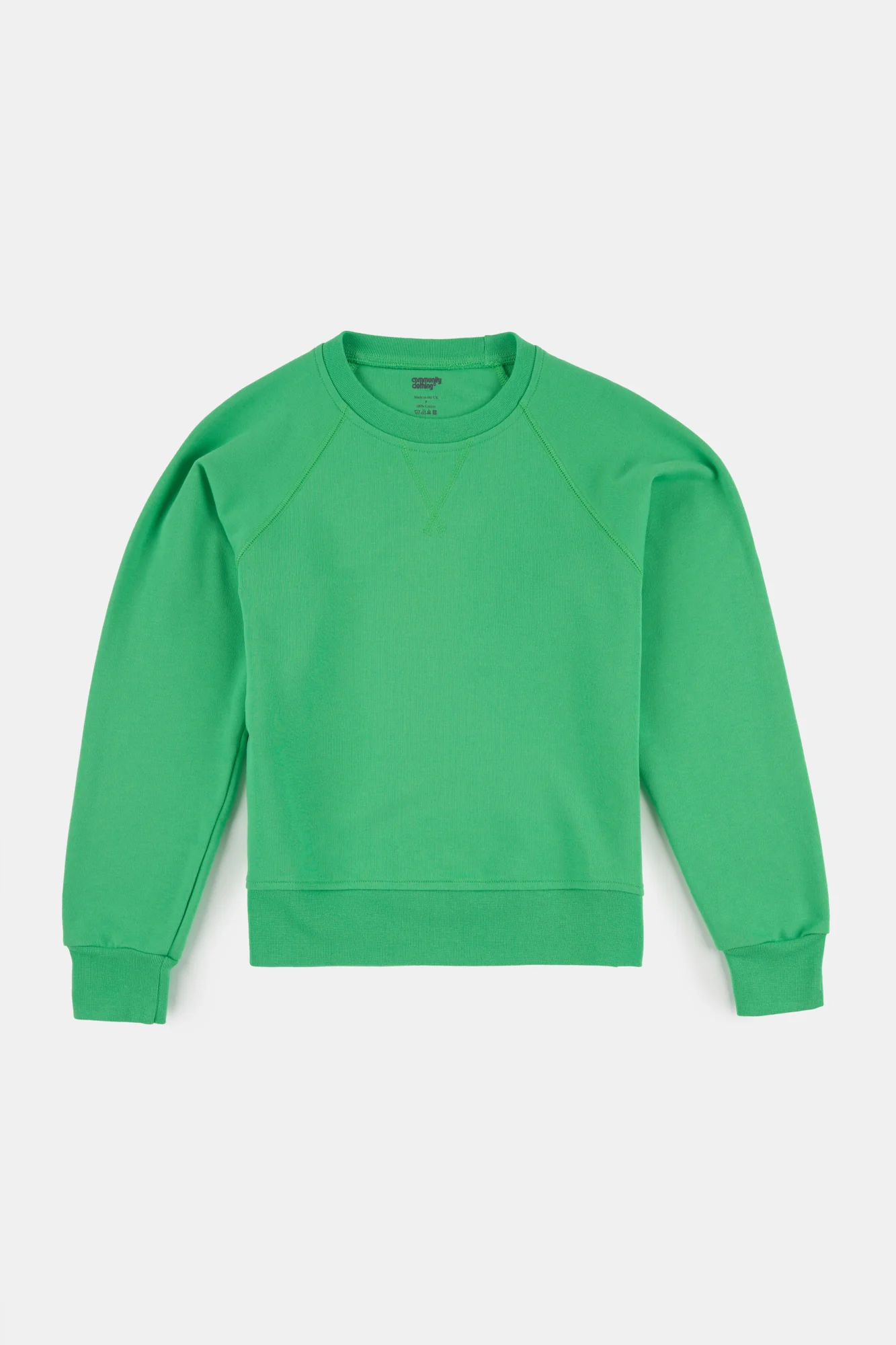 Men's Raglan Sweatshirt - Apple Green - Image 4