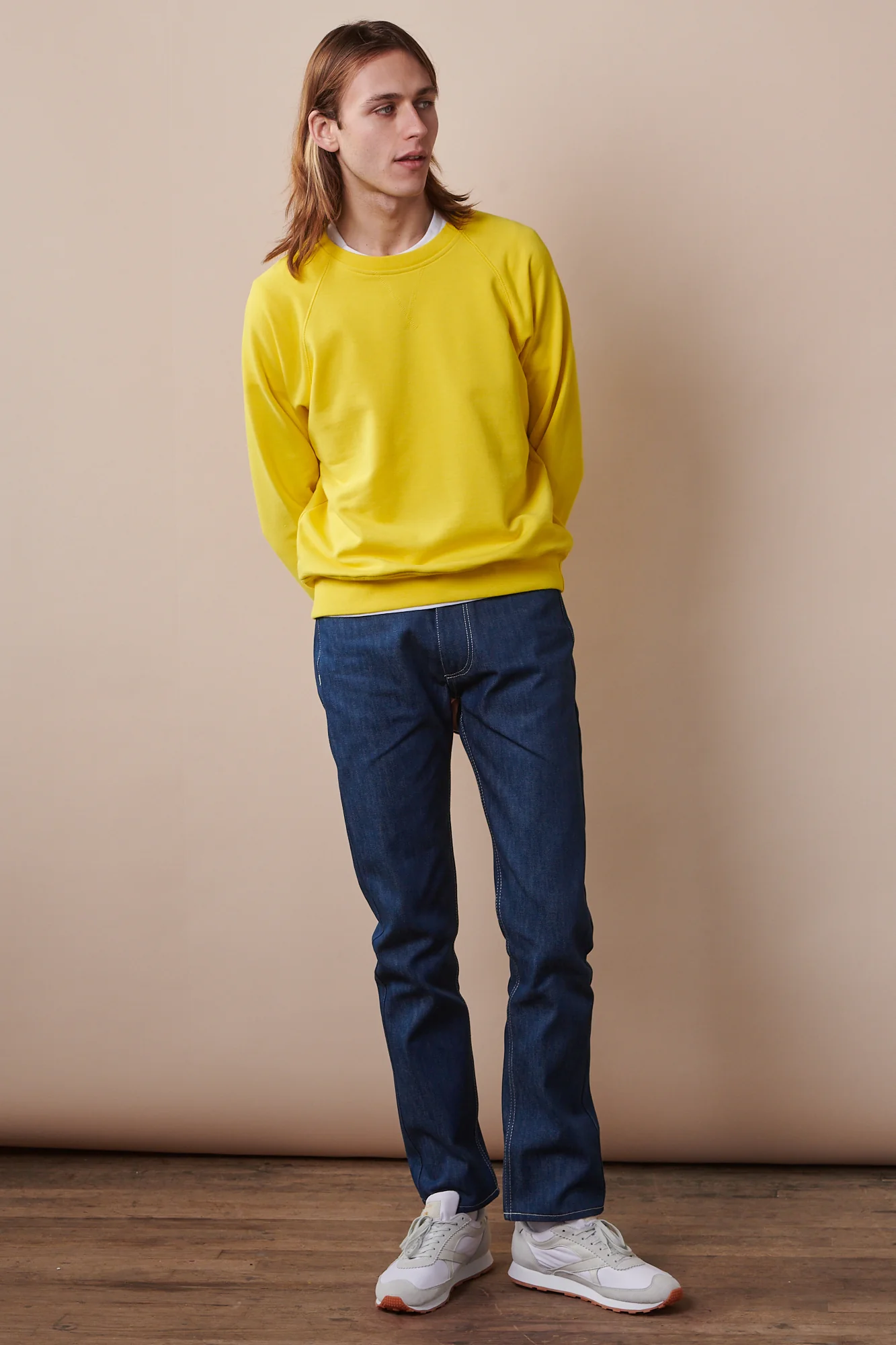 Men's Raglan Sweatshirt - Canary Yellow - Image 4