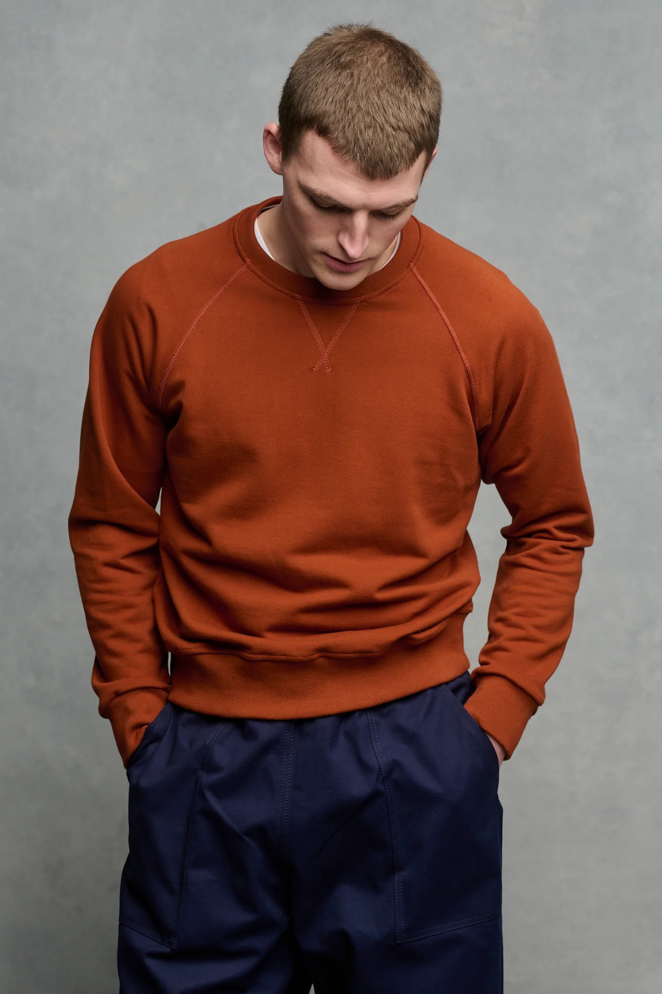 Men's Raglan Sweatshirt - Cinnamon - Image 4