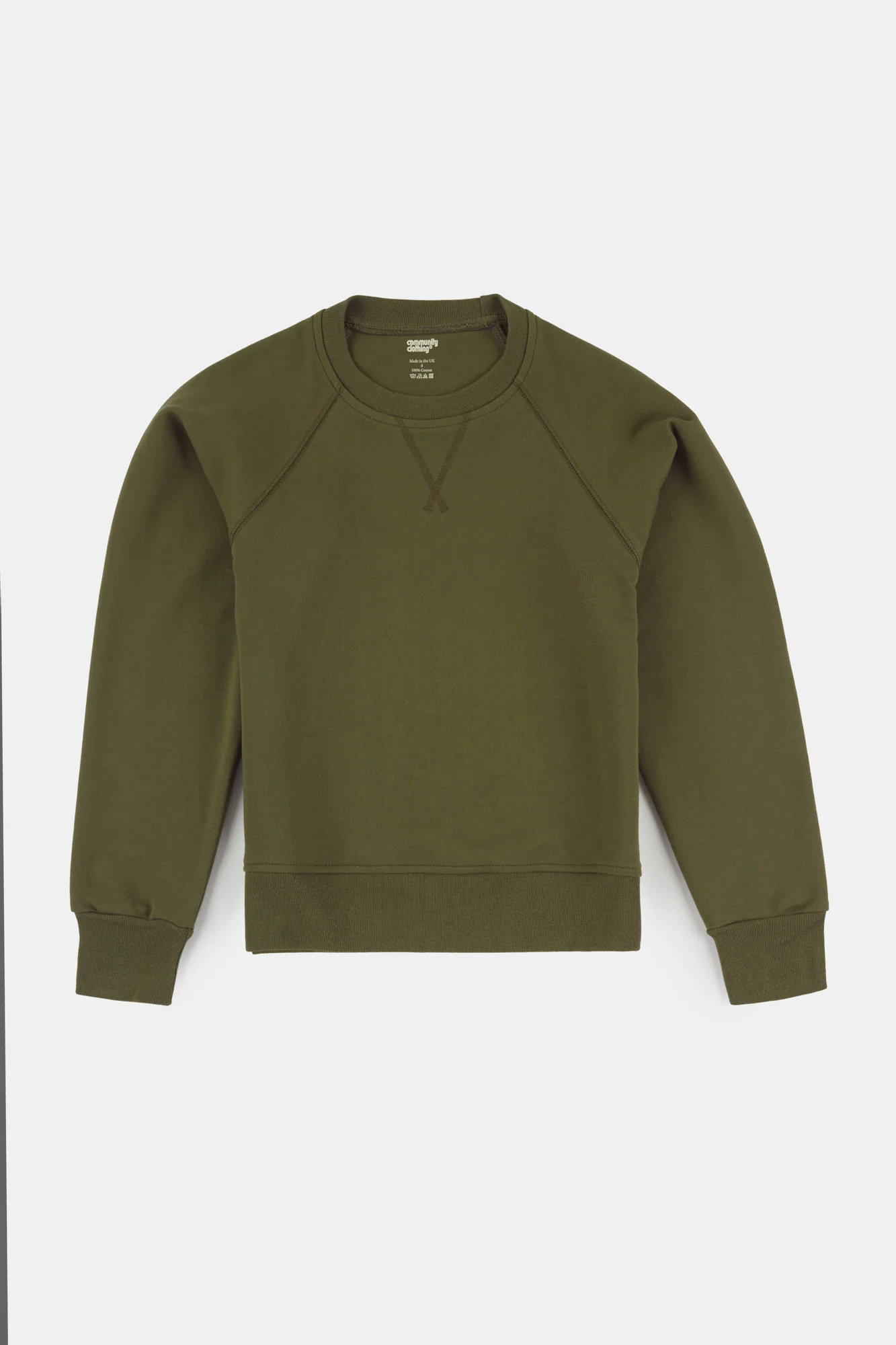 Men's Raglan Sweatshirt - Olive - Image 5