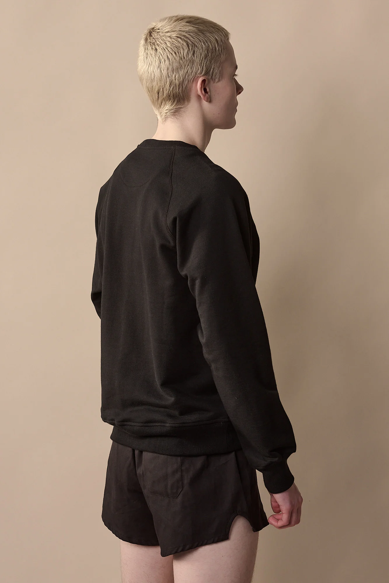 Men's Raglan Sweatshirt Plastic Free - Black - Image 3
