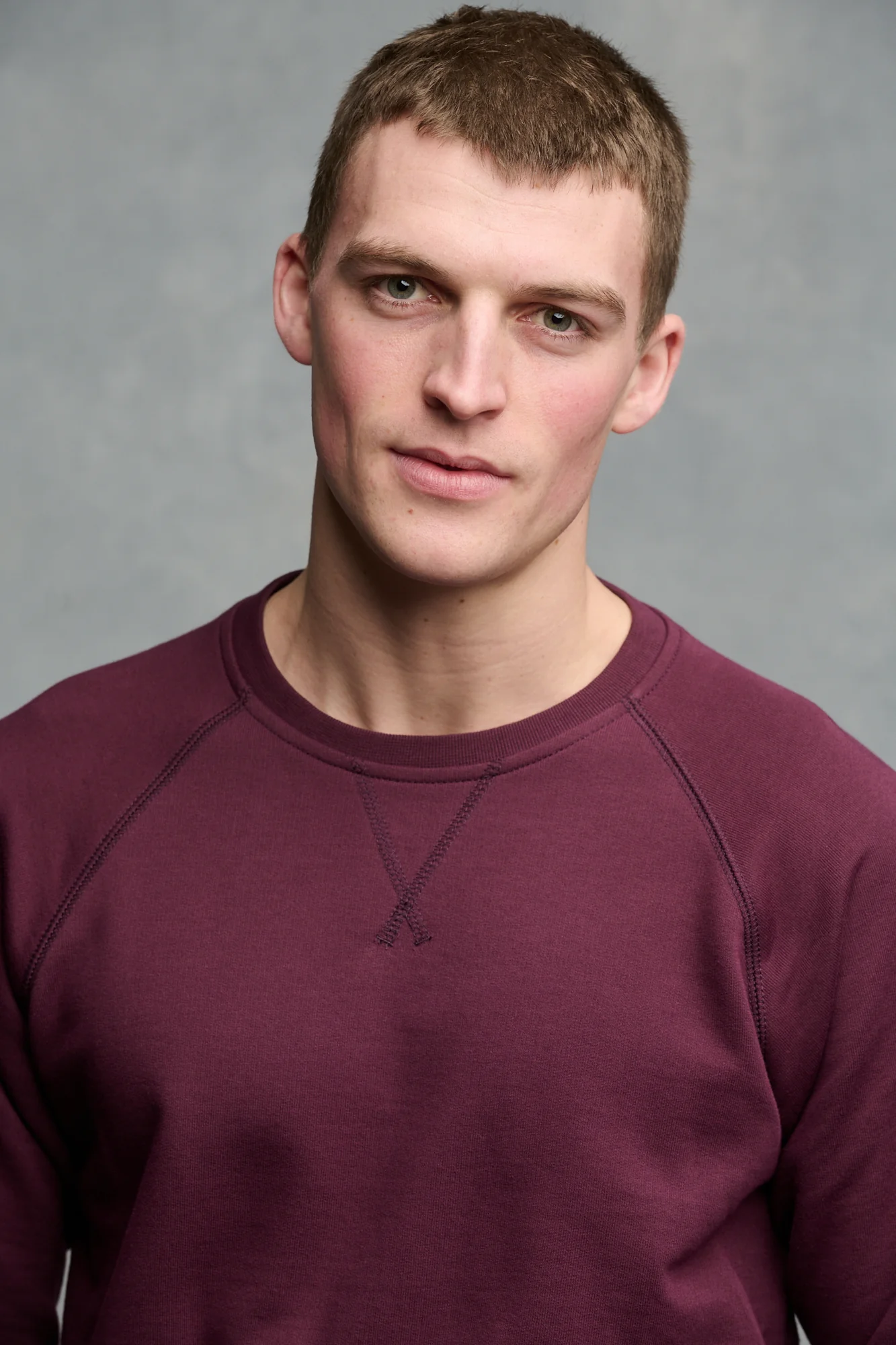 Men's Raglan Sweatshirt - Plum - Image 4