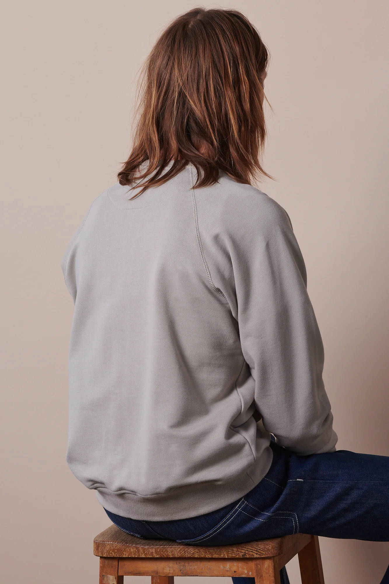Men's Raglan Sweatshirt - Stone - Image 3