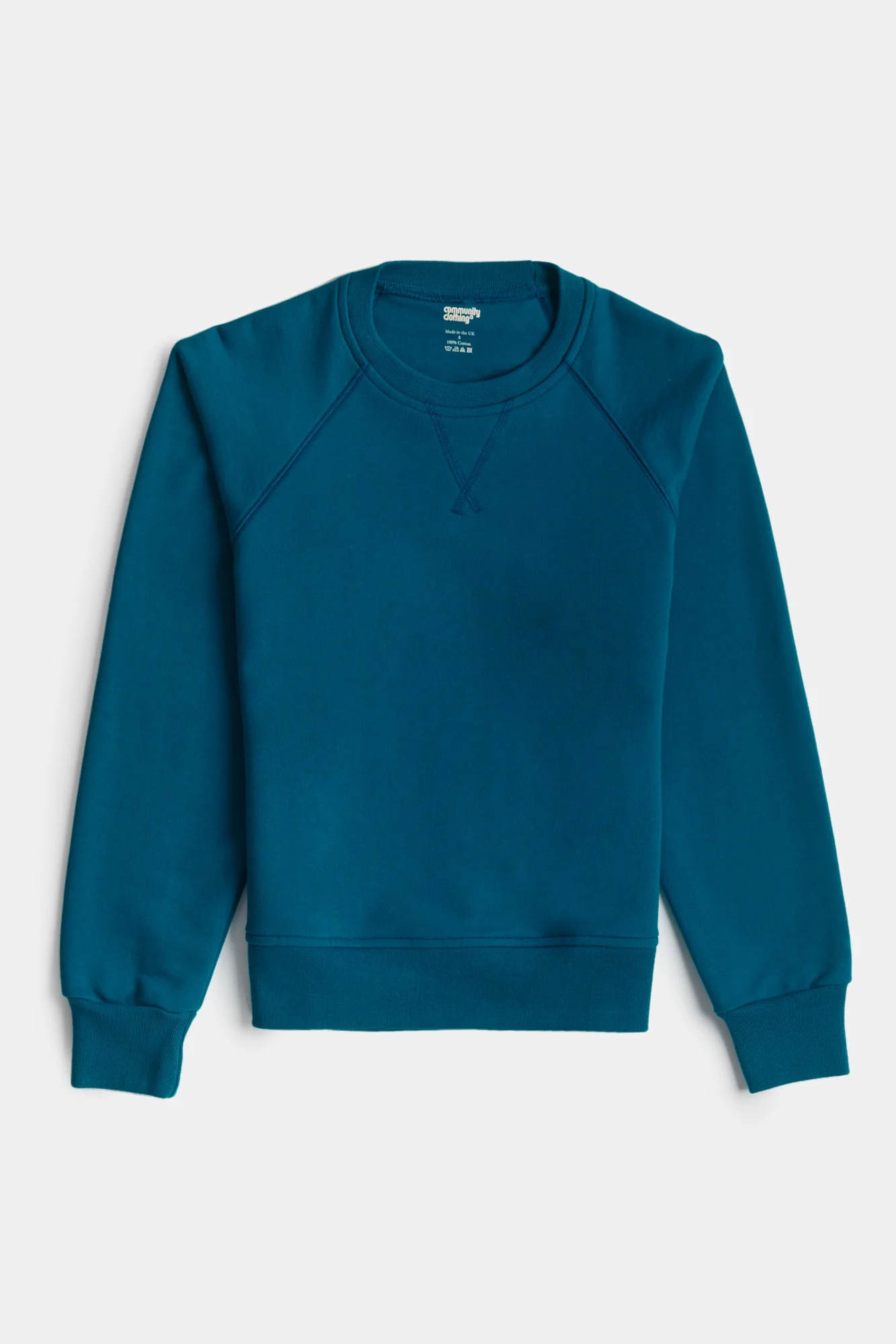 Men's Raglan Sweatshirt - Teal - Image 5