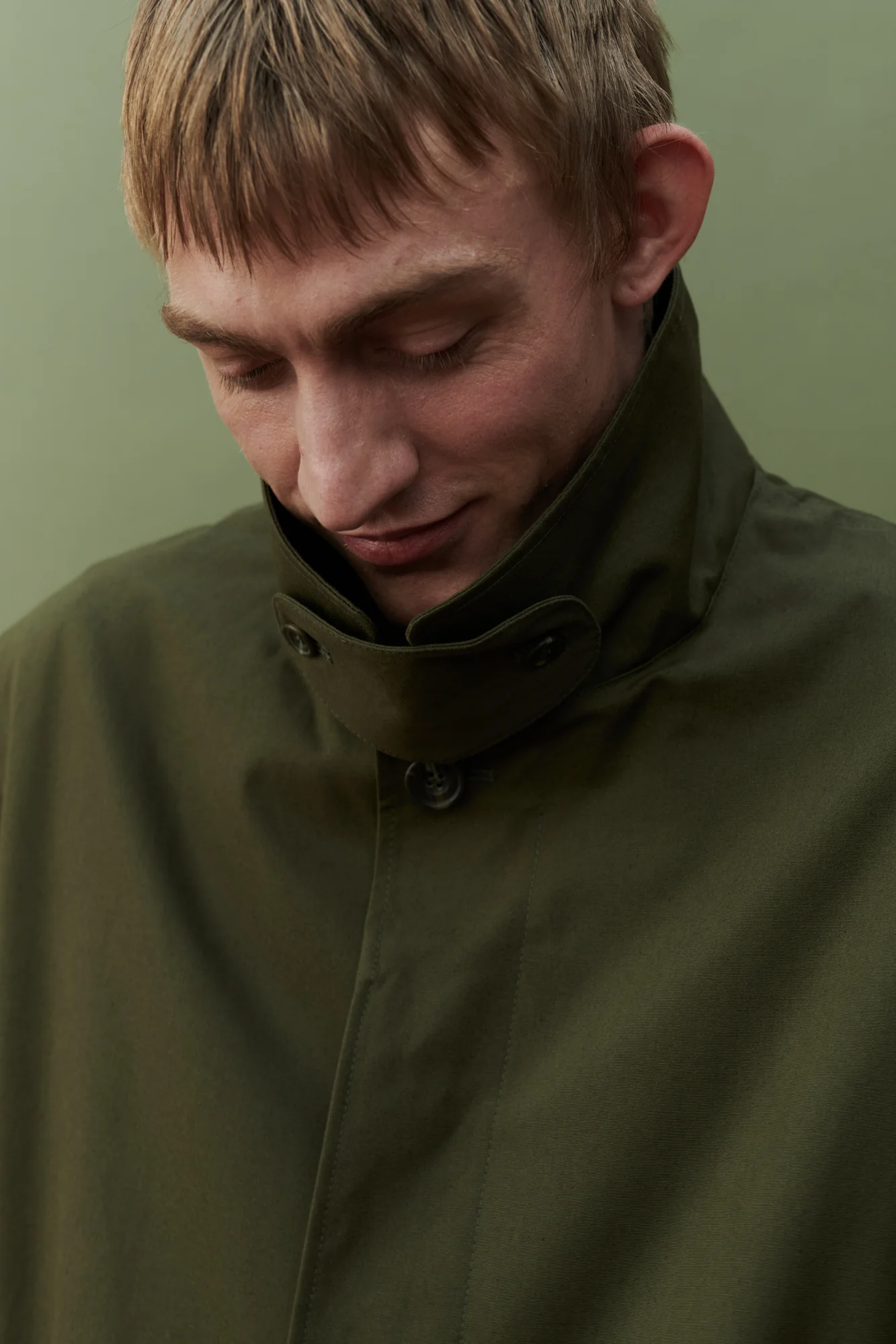 Men's Raincoat - Olive - Image 5