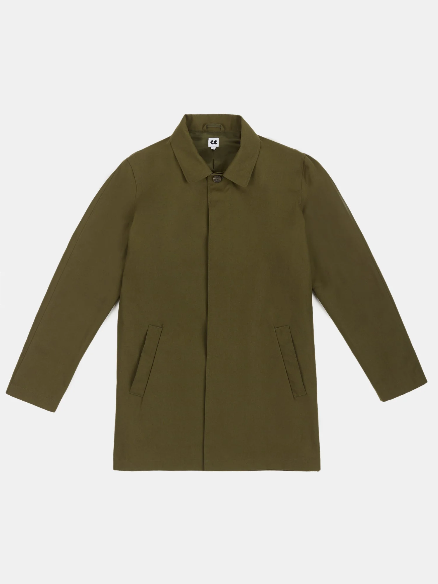 Men's Raincoat - Olive - Image 6