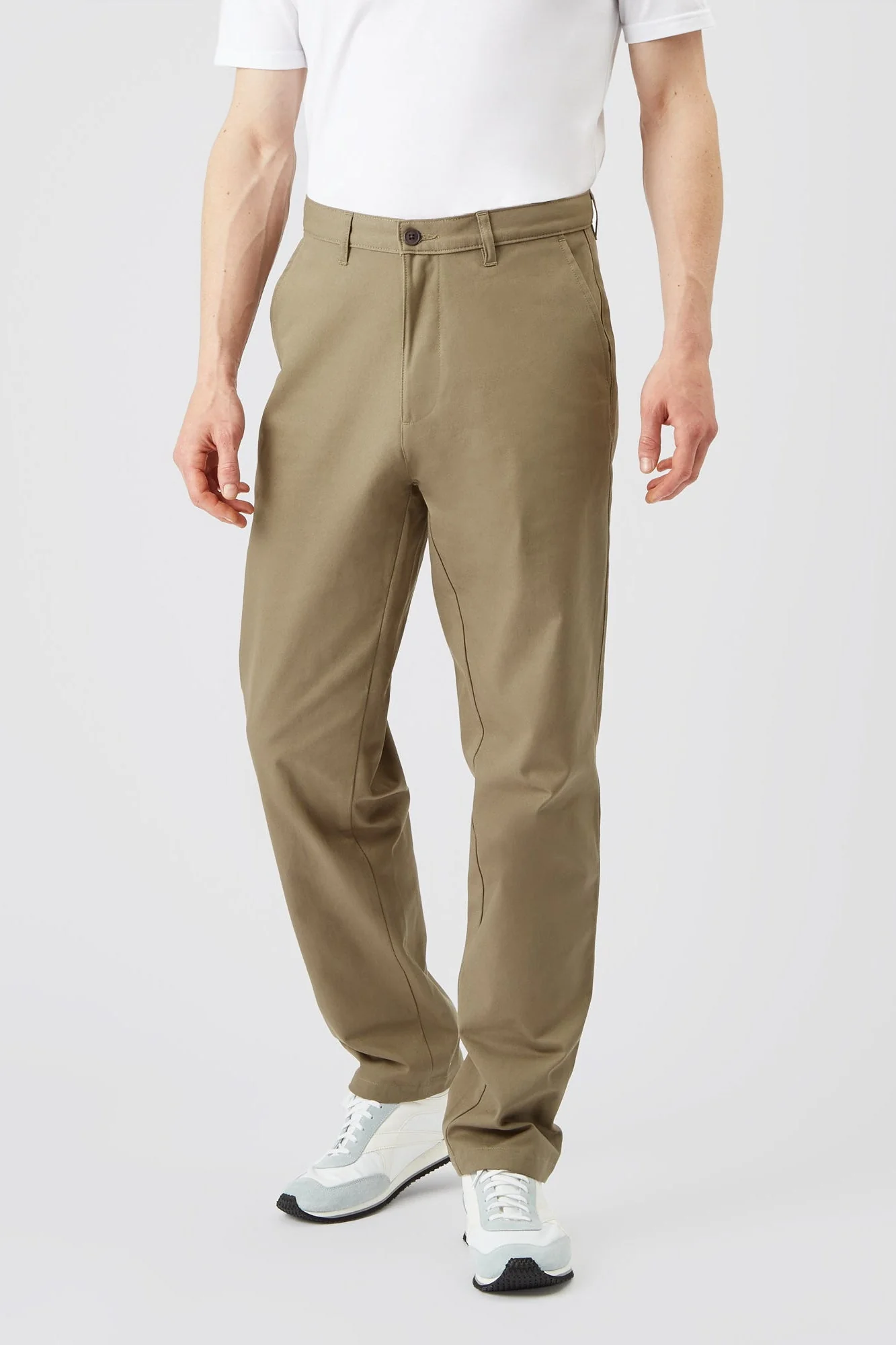 Men's Relaxed Chinos - Khaki - Image 2