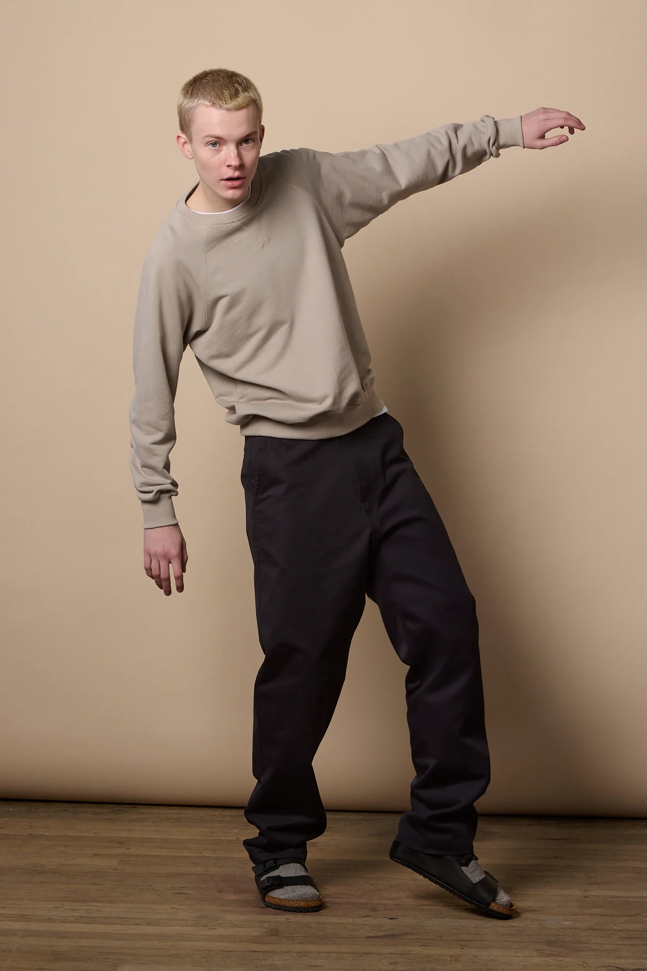 Men's Relaxed Chinos - Navy 01 - Image 3