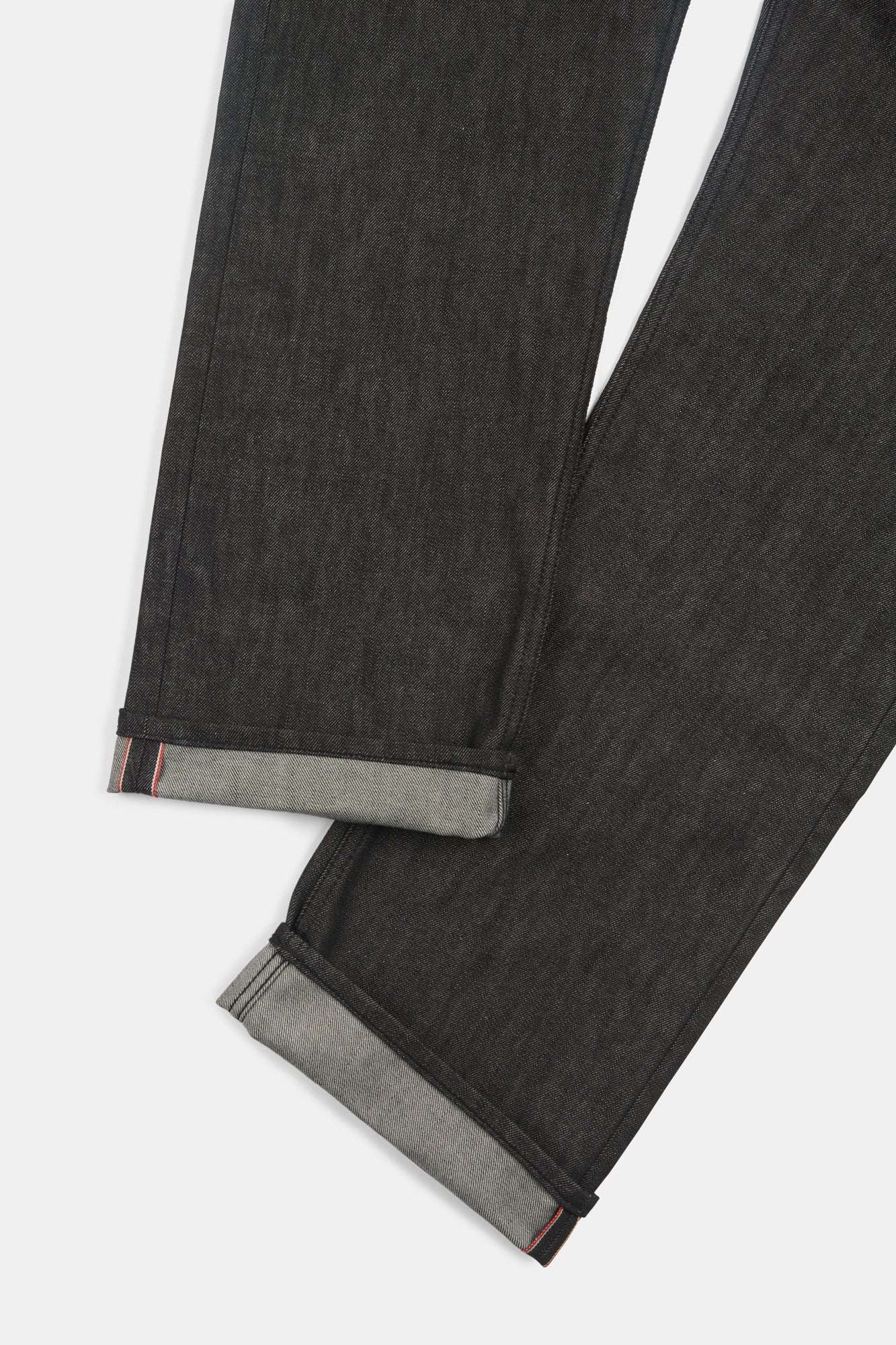 Men's Selvedge Loose Fit Button Fly Arran Jean-Blk - Image 4
